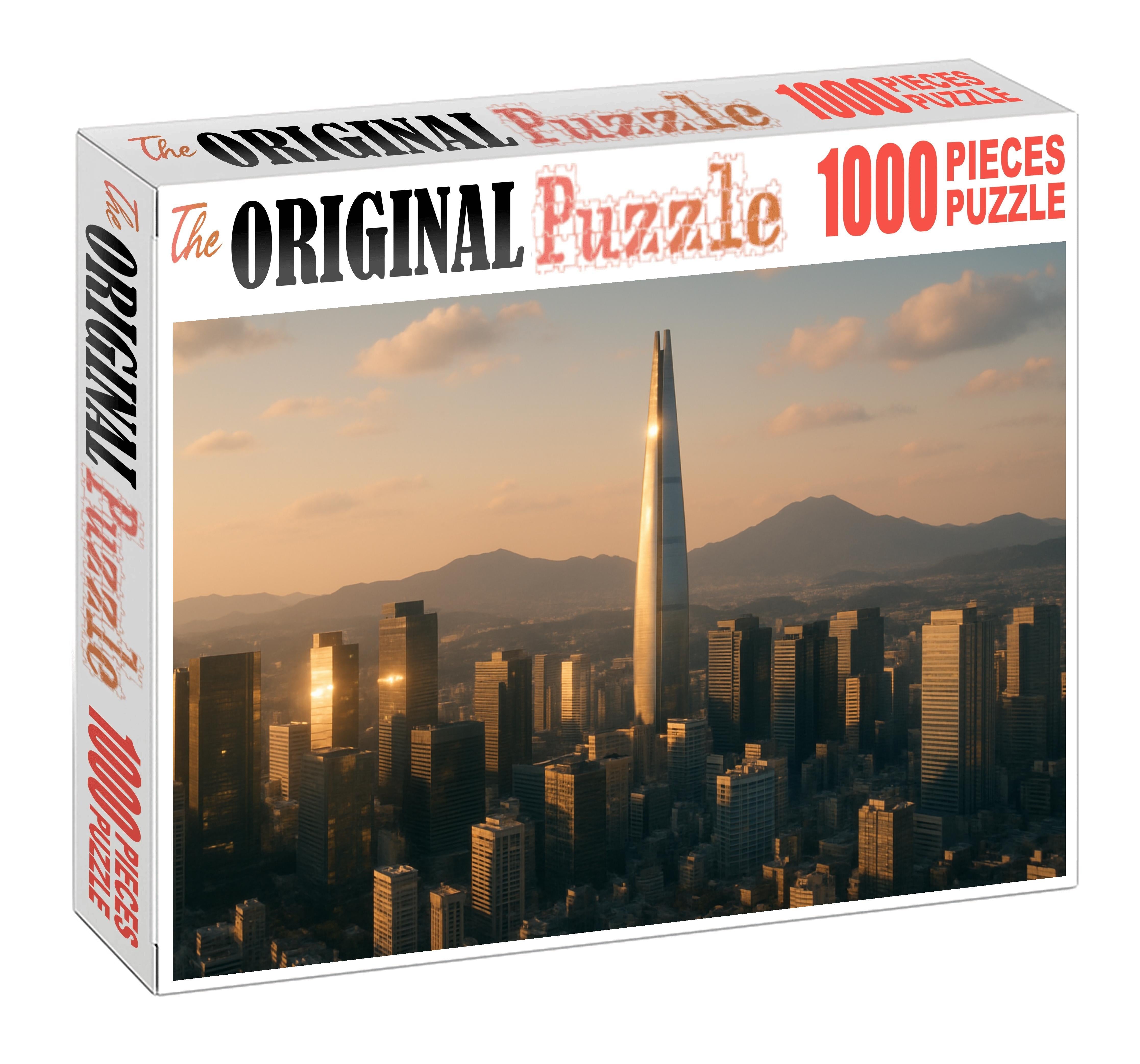 Seoul Gangnam Skyline South Koreas Powerhouse Vertical Cityscape 1000 Piece Puzzle