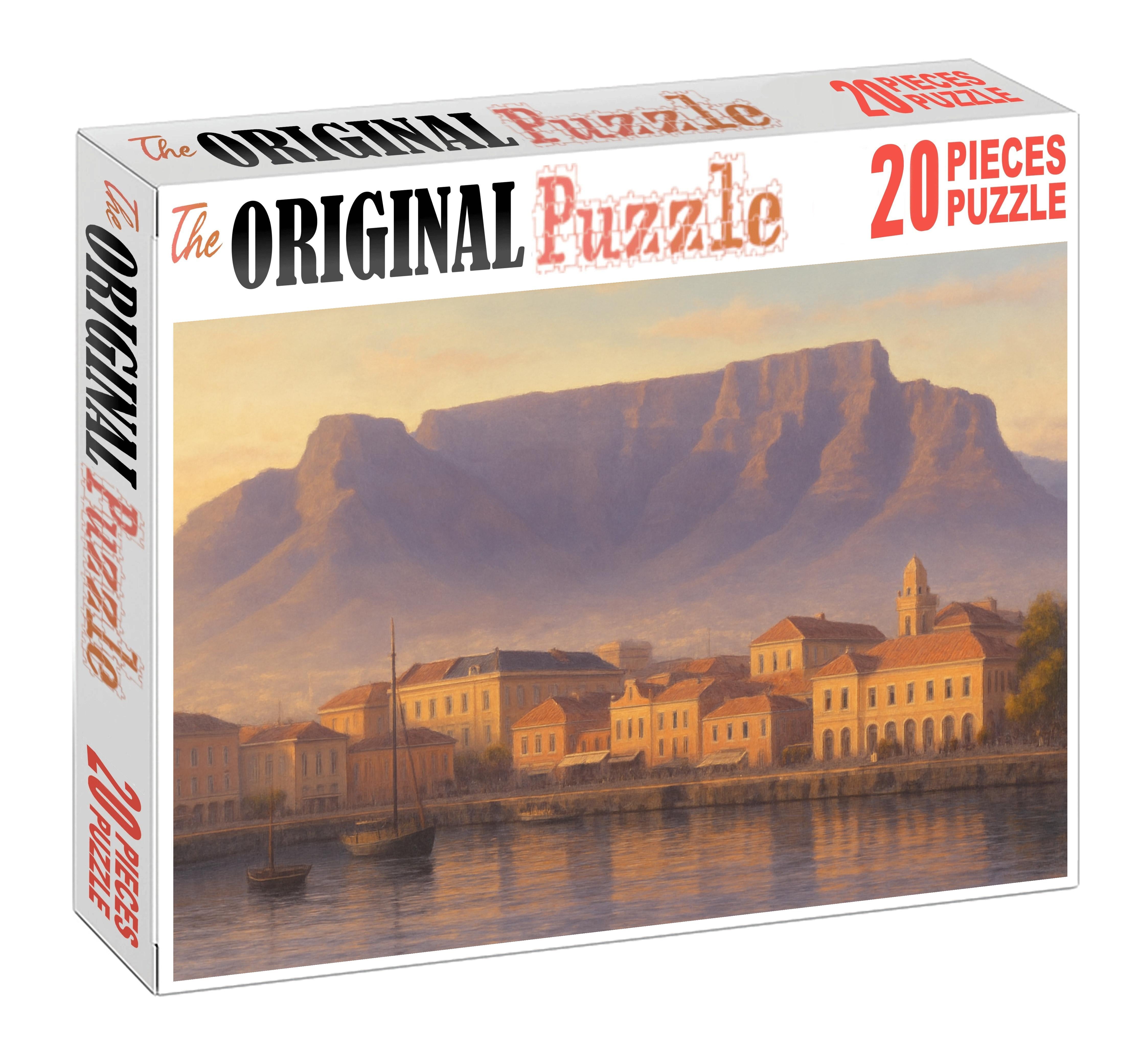 Cape Town Waterfront Skyline Table Mountains Majestic Urban Backdrop Large Format Puzzle