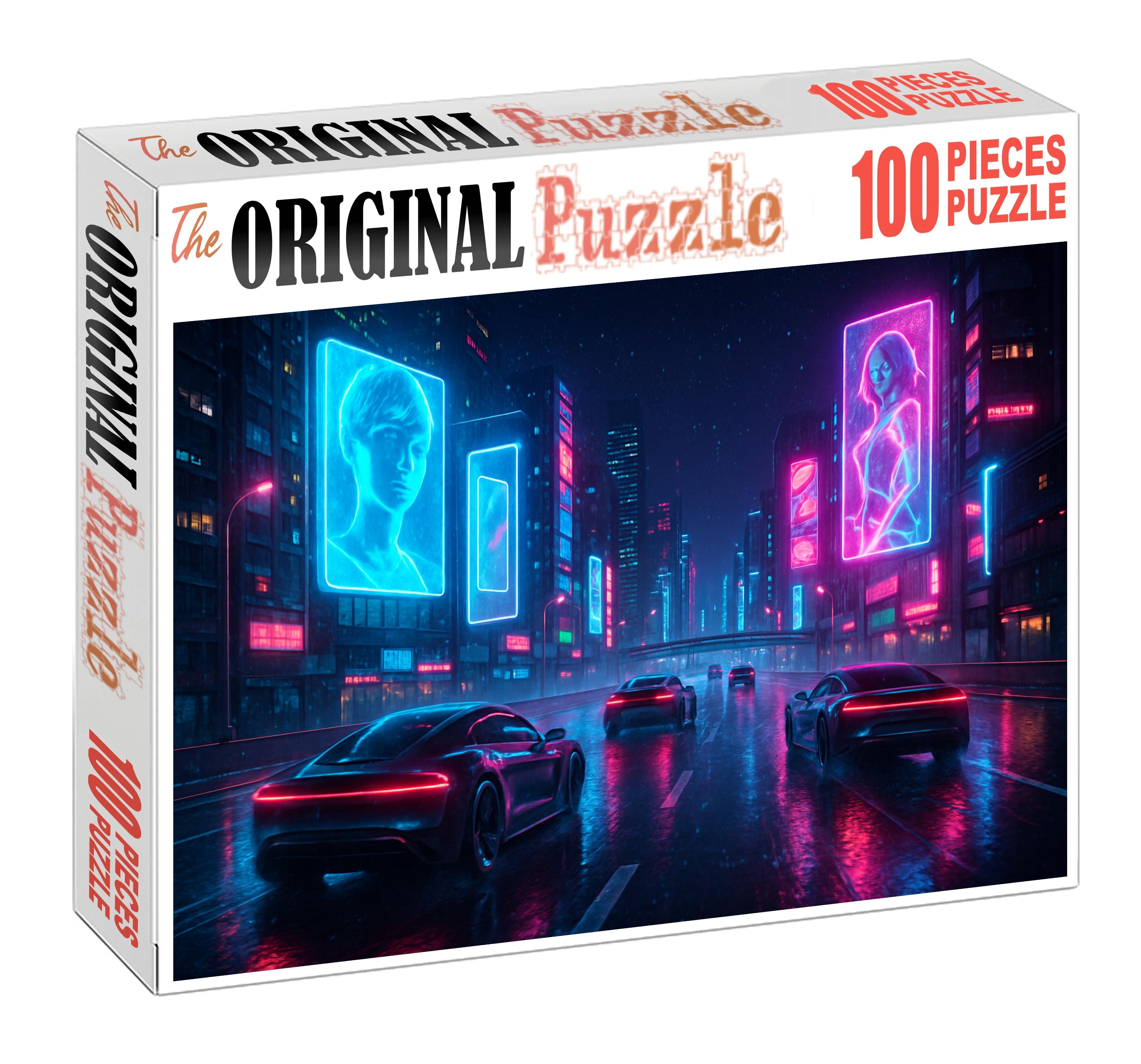 Synthwave Racing Neon Streets And High-octane Speed Unique Puzzle Design