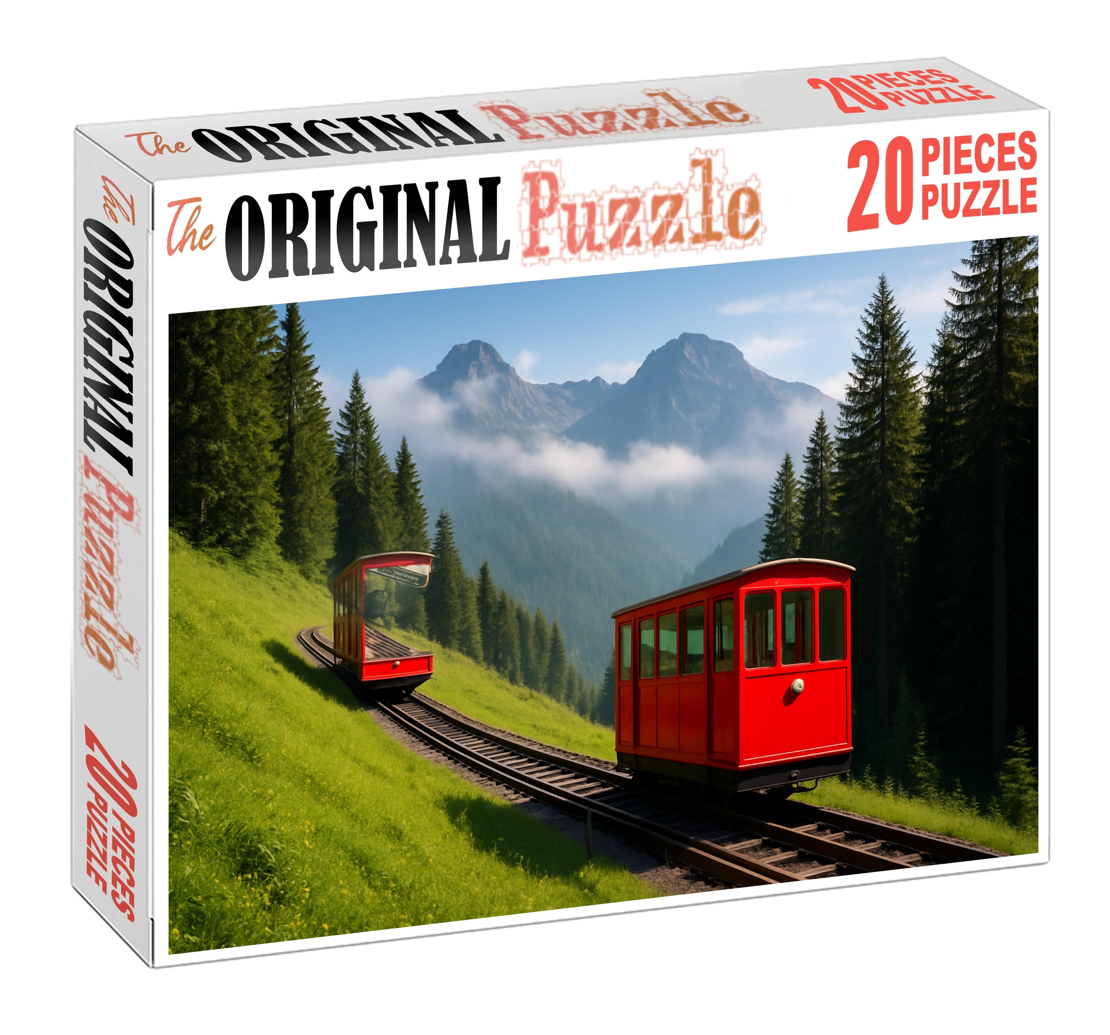 Compressed Air Mountain Funicular 100 Piece Puzzle
