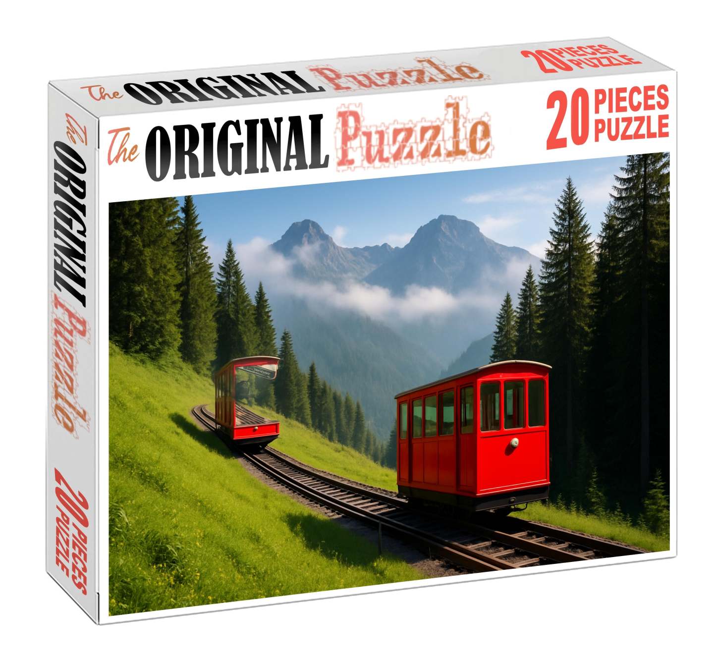 Compressed Air Mountain Funicular 100 Piece Puzzle