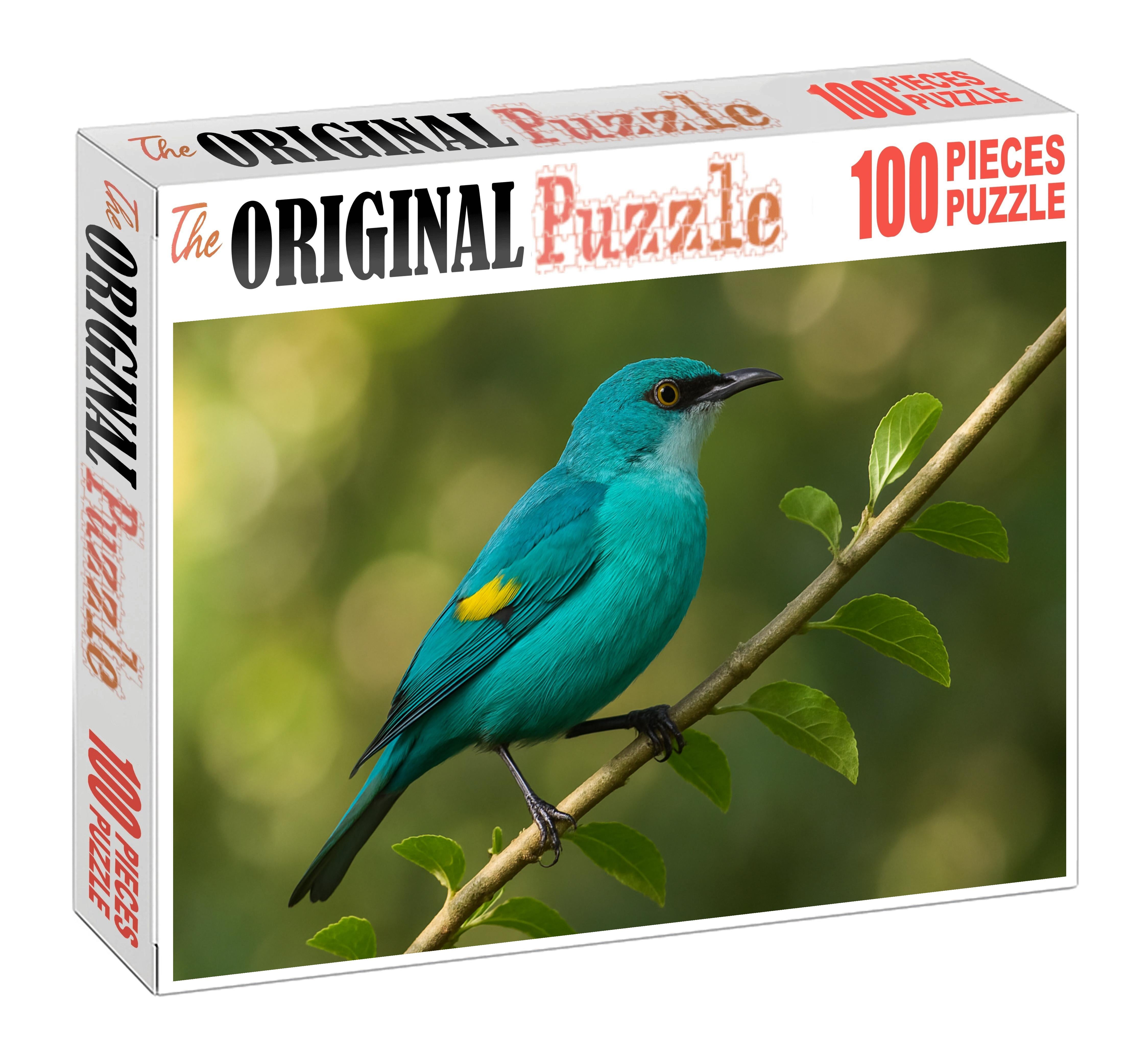 Silver-throated Tanager Tropical Jewel Of The Canopy 50 Piece Puzzle