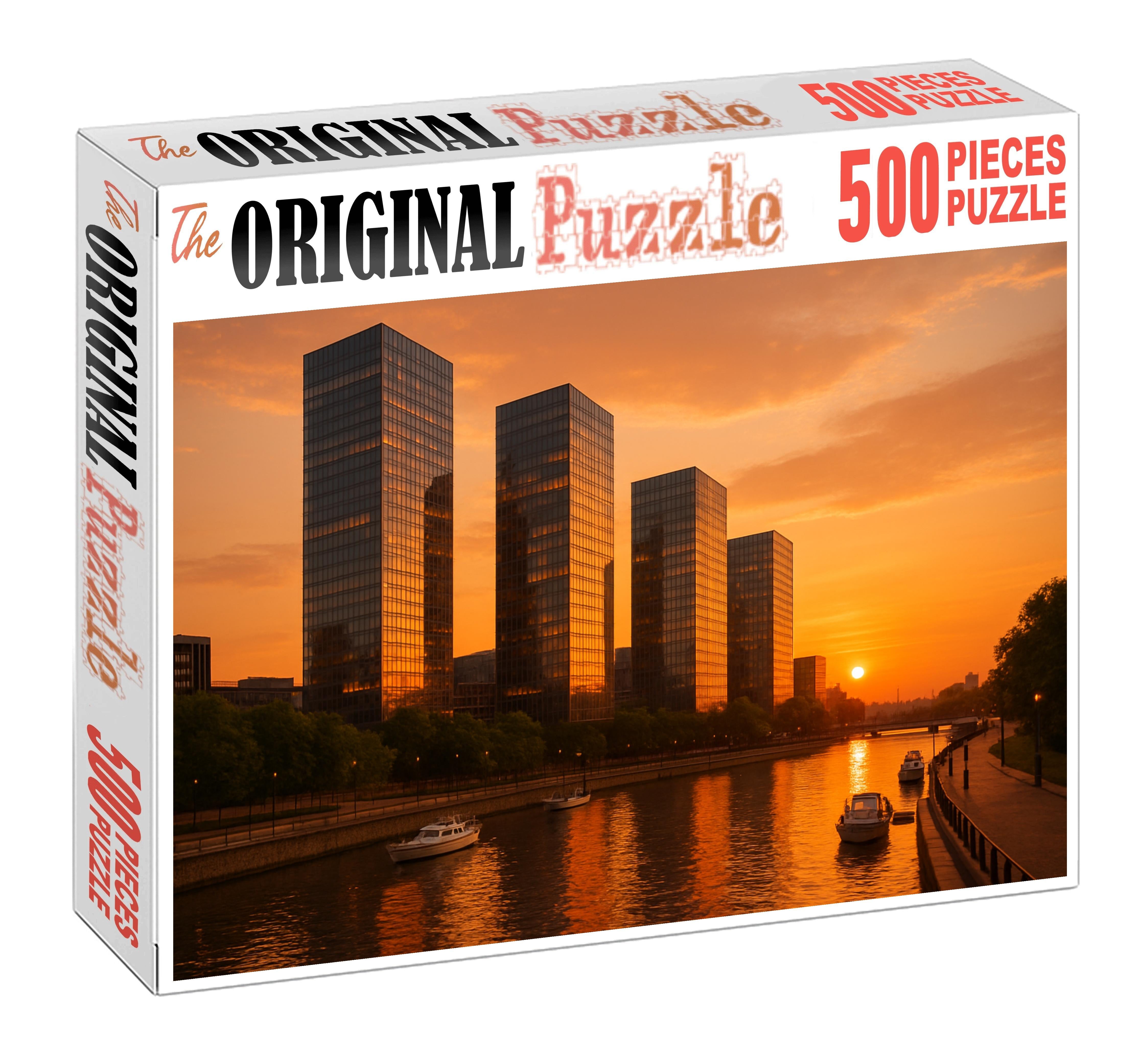 Buenos Aires Puerto Madero Skyline Modern Luxury With Riverfront Glamour 300 Piece Puzzle