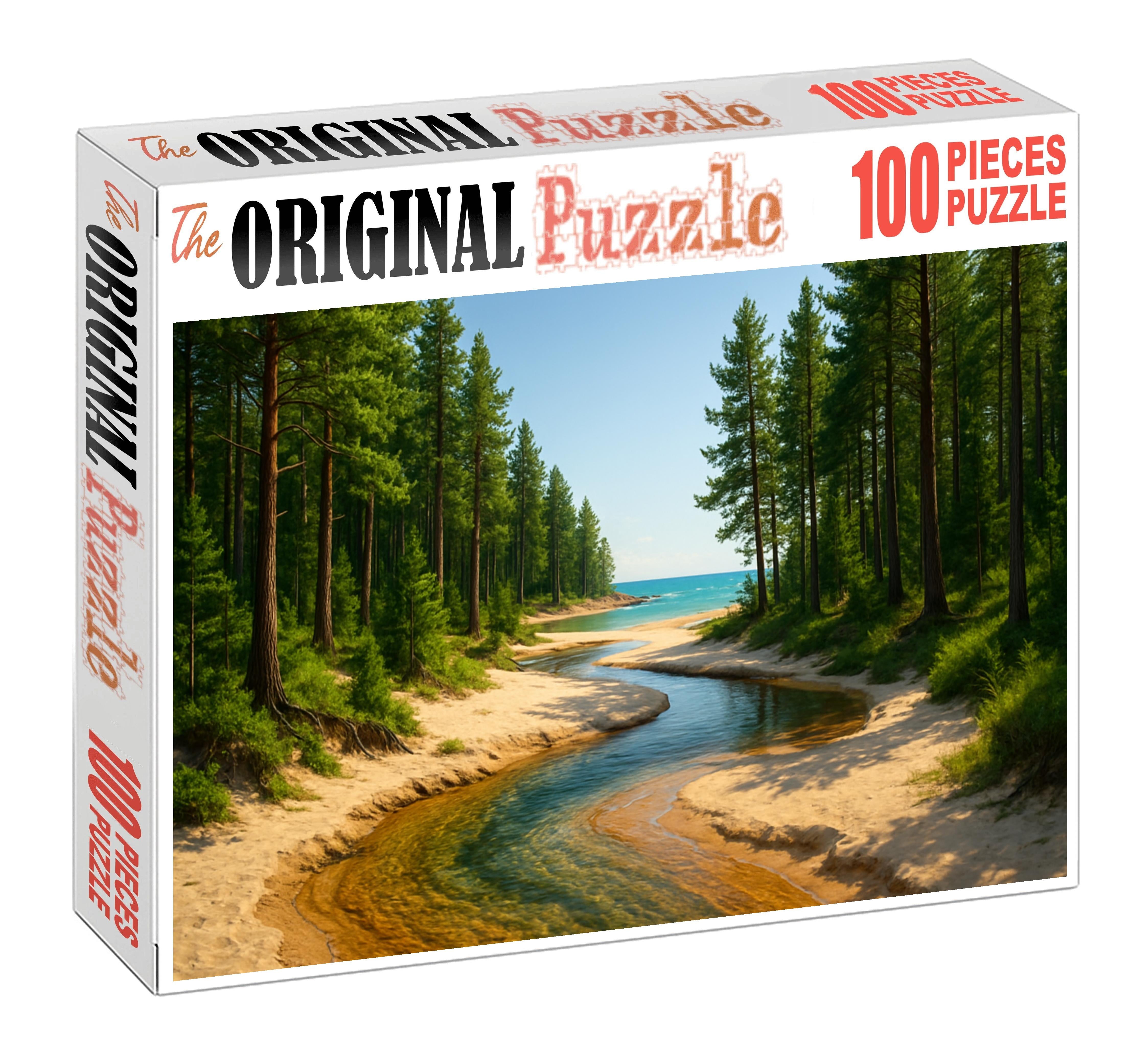 Whispering Pines Beach Forested Coast And Crystal Clear Streams Easy Puzzles