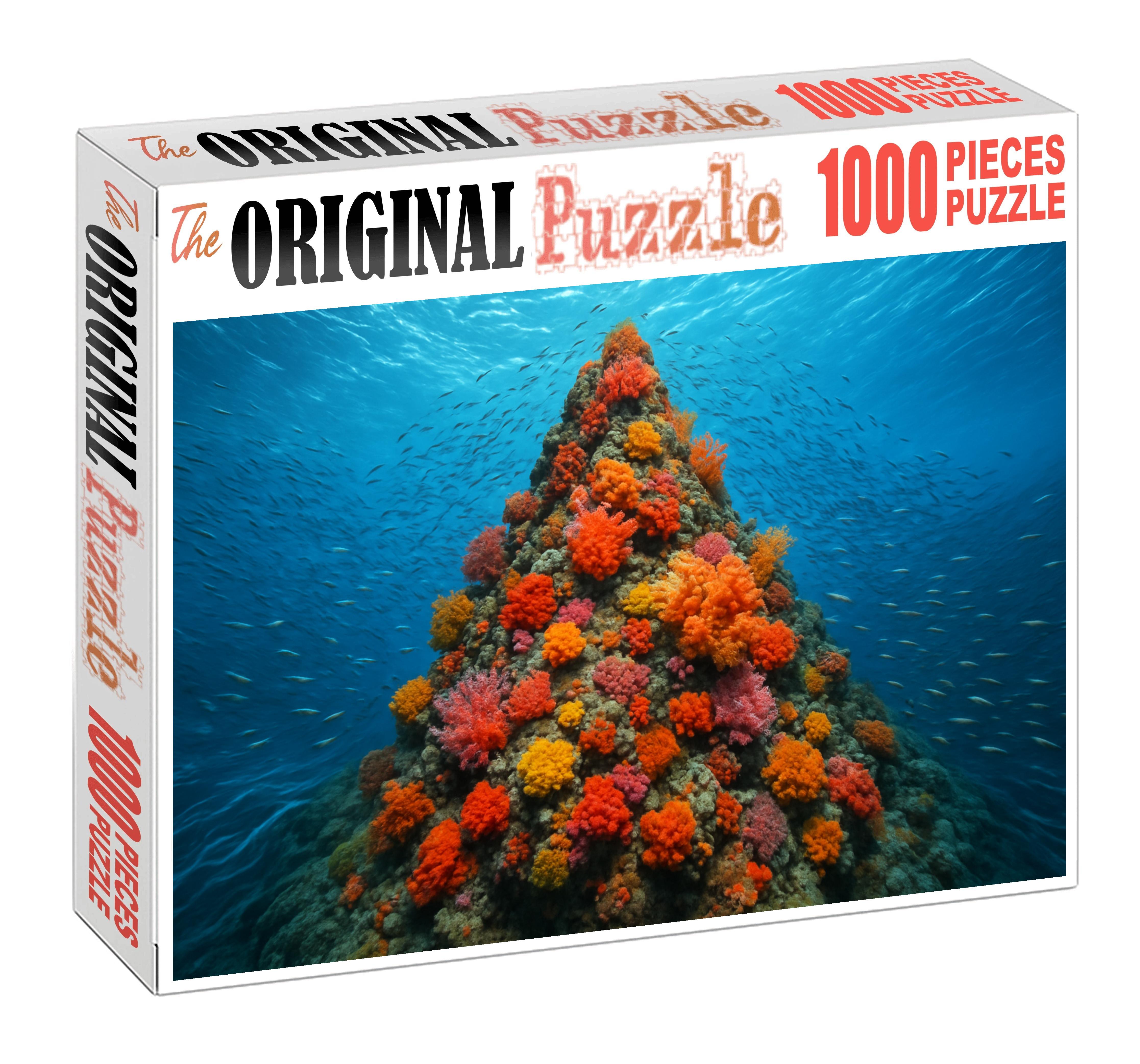 Sunken Volcanic Rise Rugged Seamount Bustling With Life Premium Puzzle Pieces