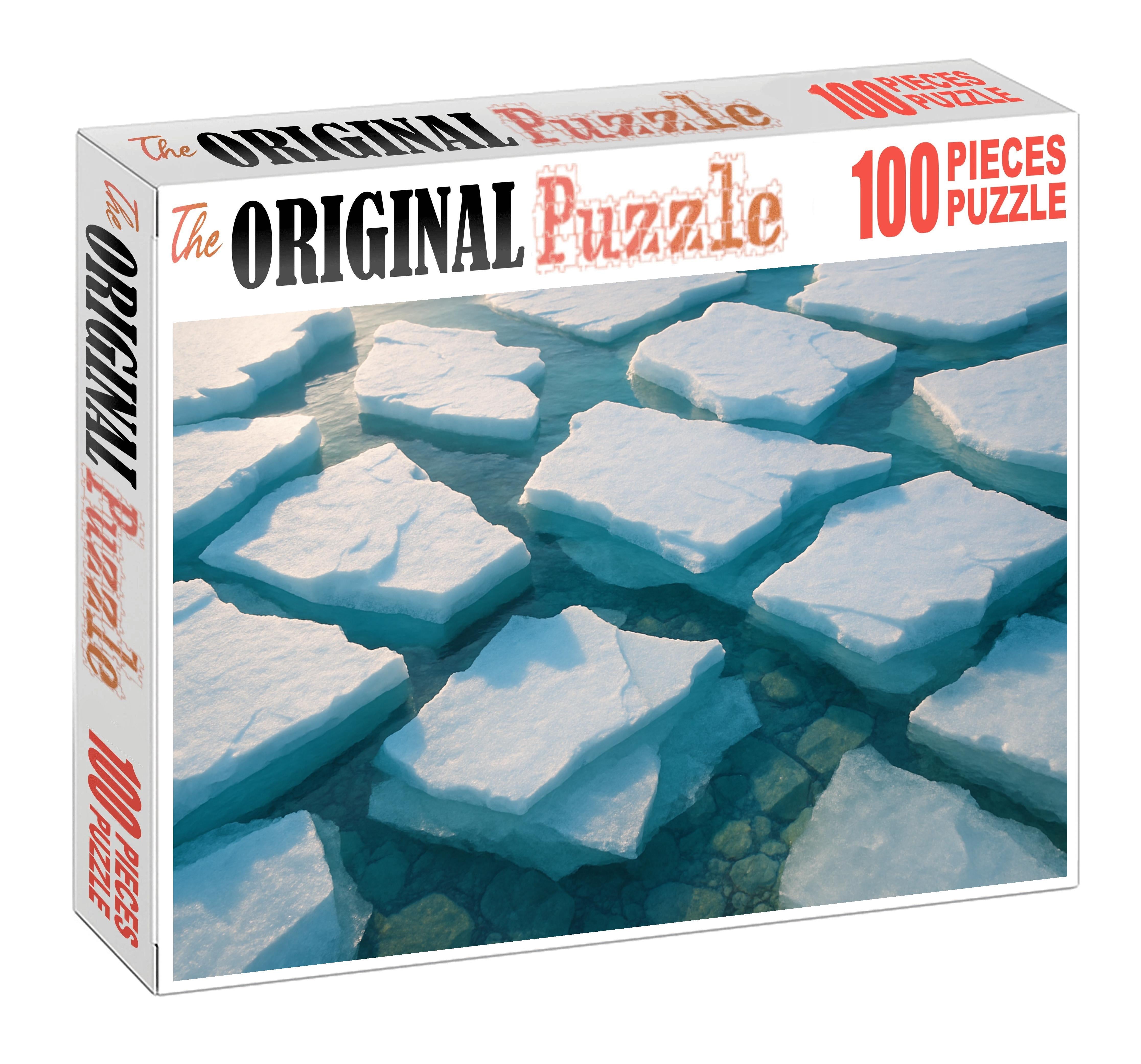 Fractured Ice Shelf Edge Puzzle Fun