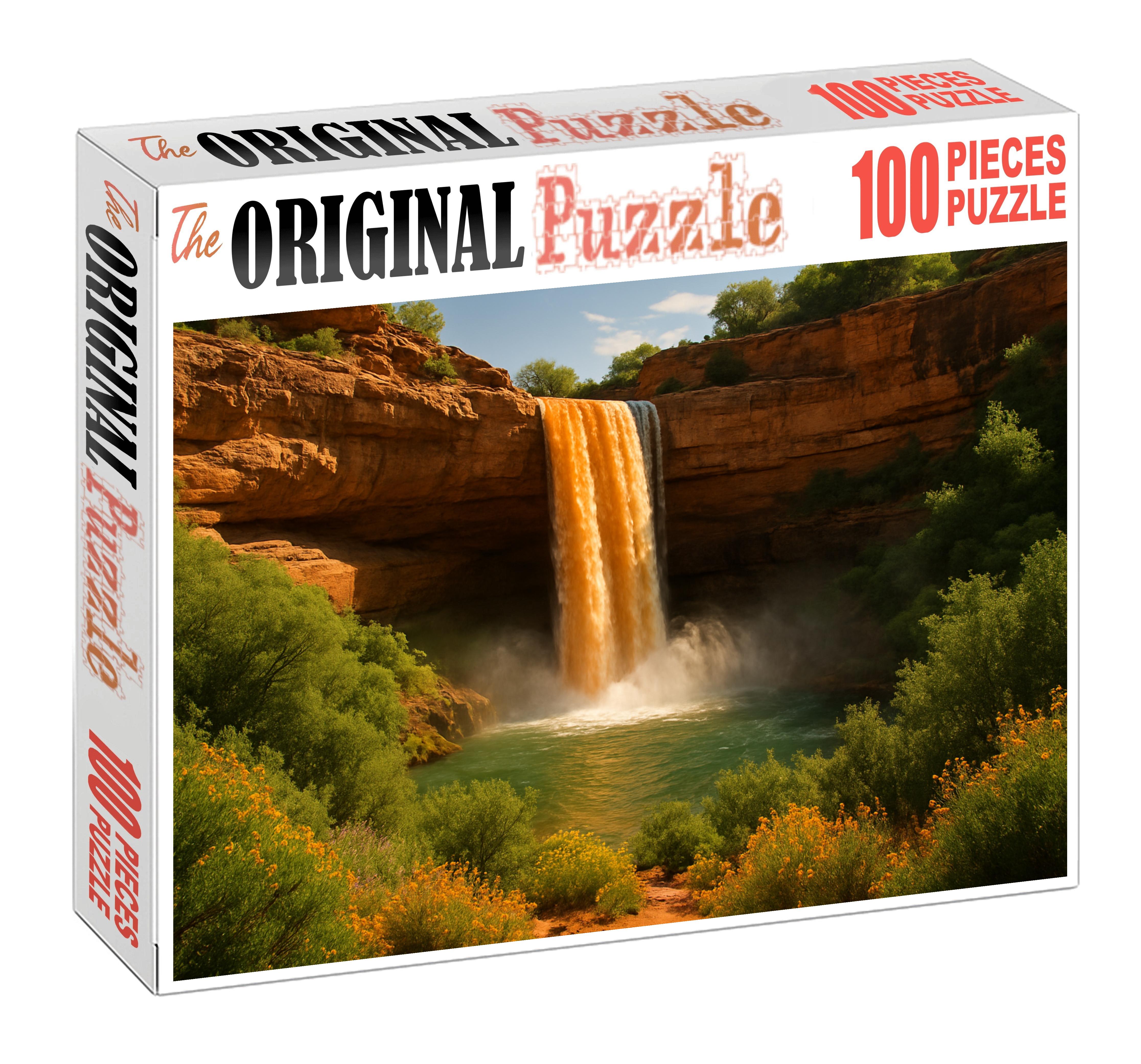 Amber Ribbon Plunge Premium Puzzle Pieces