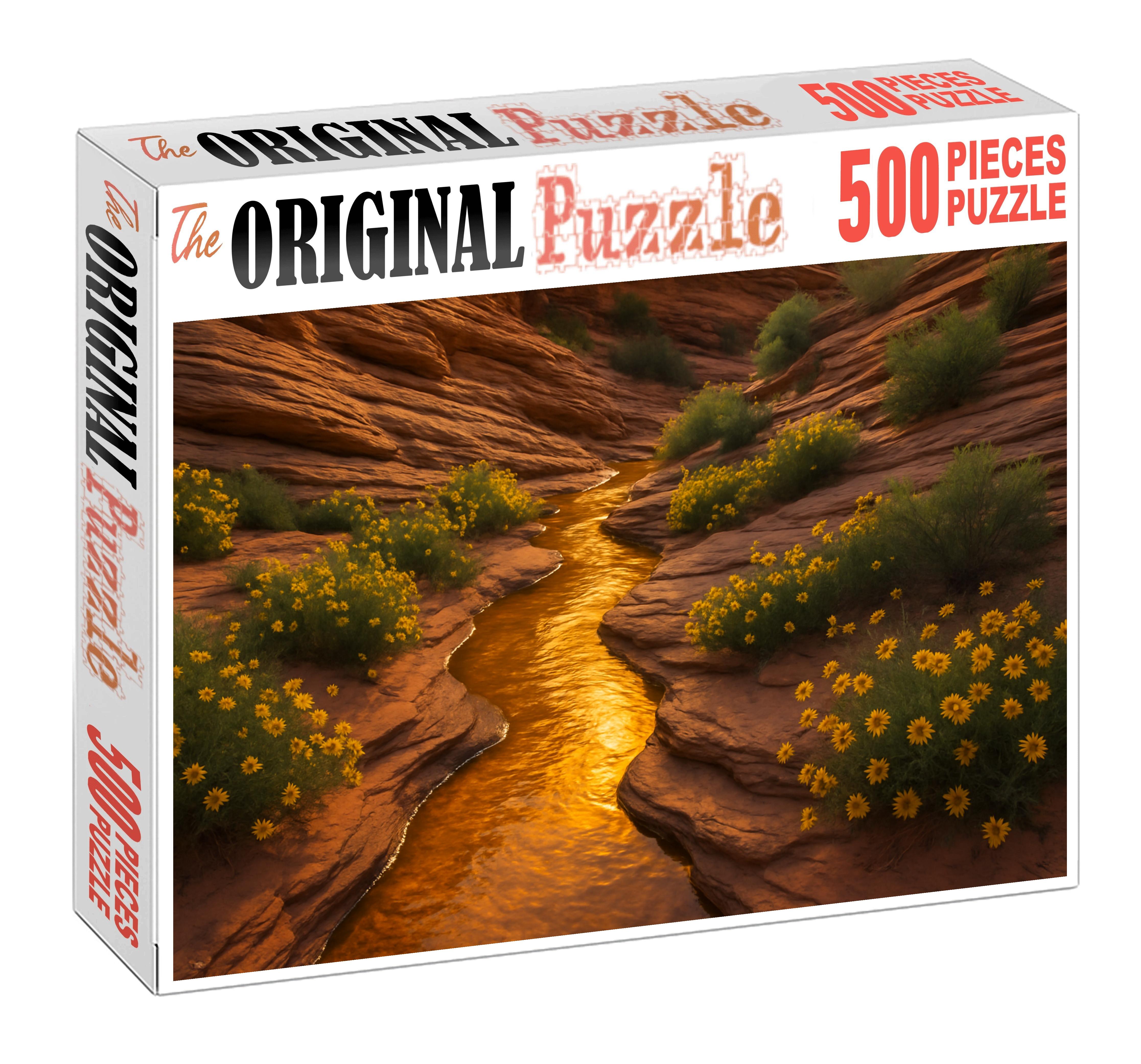 Amber Ribbon Cascade 200 Piece Puzzle