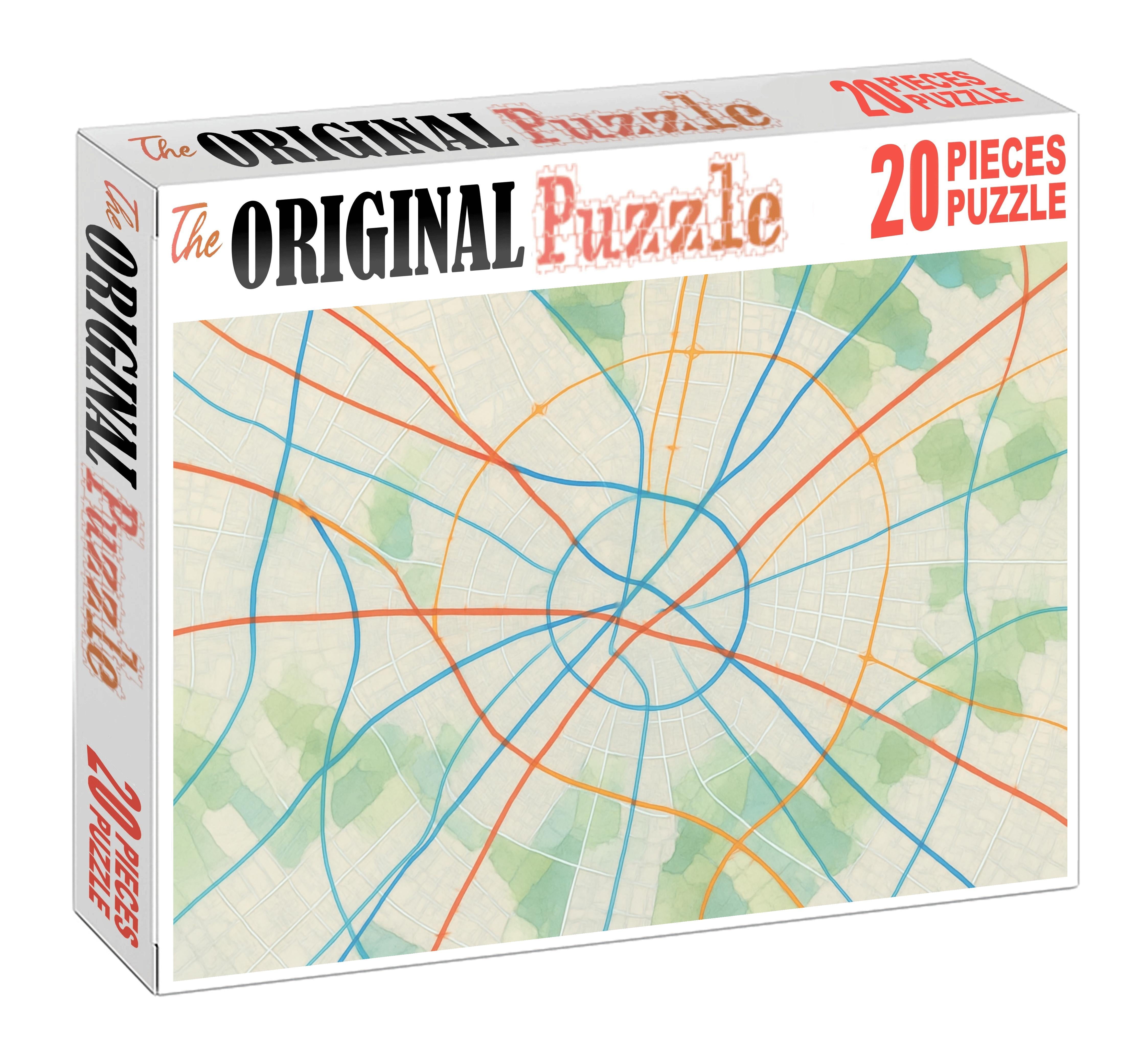 Multilayered Urban Infrastructure Diagram Puzzle Collection