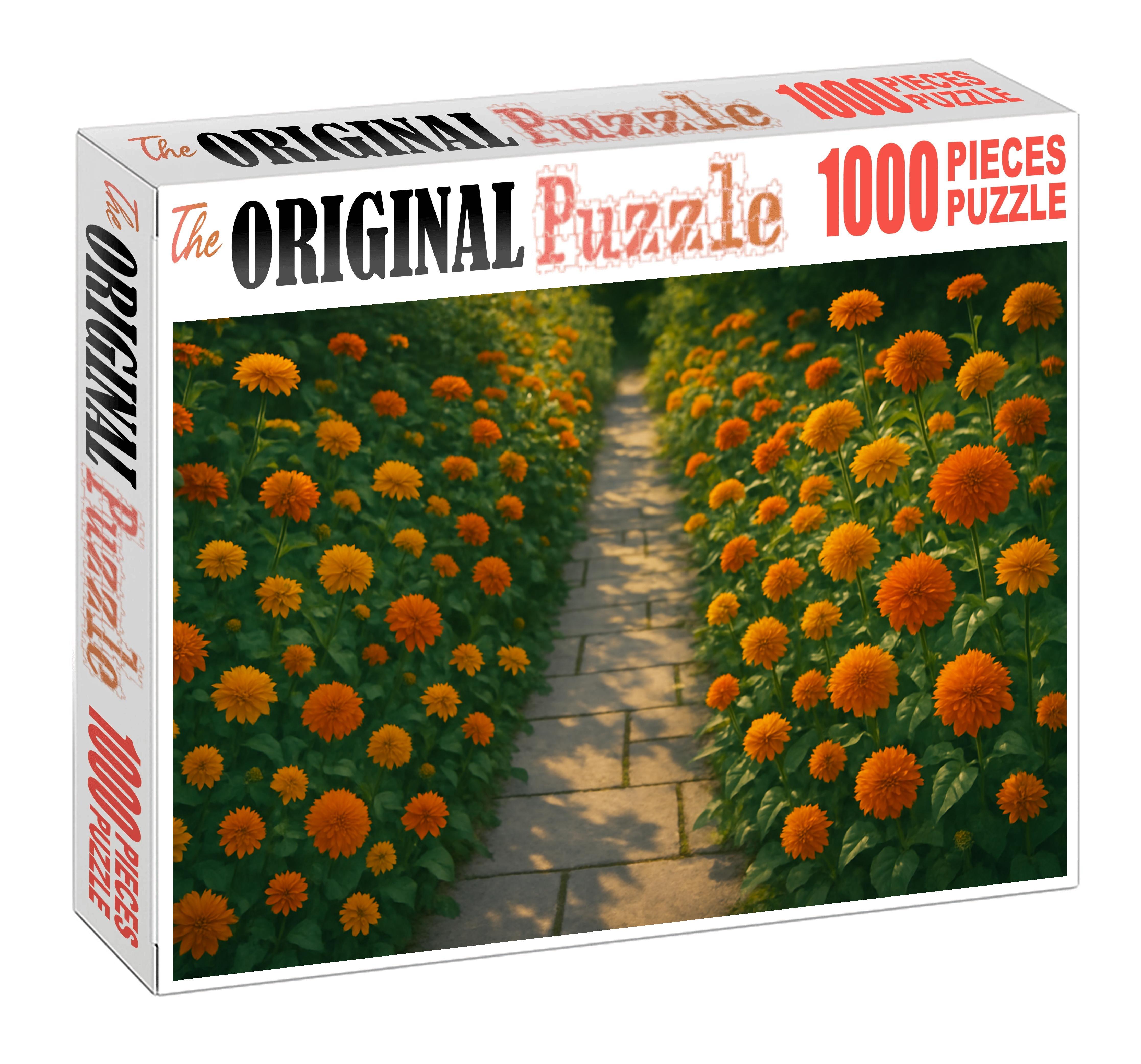 Sunshine Pathway Radiant Blooms Along A Garden Walk Family Puzzles