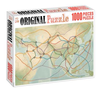 Historic Trade Route Overlays 500 Piece Puzzle