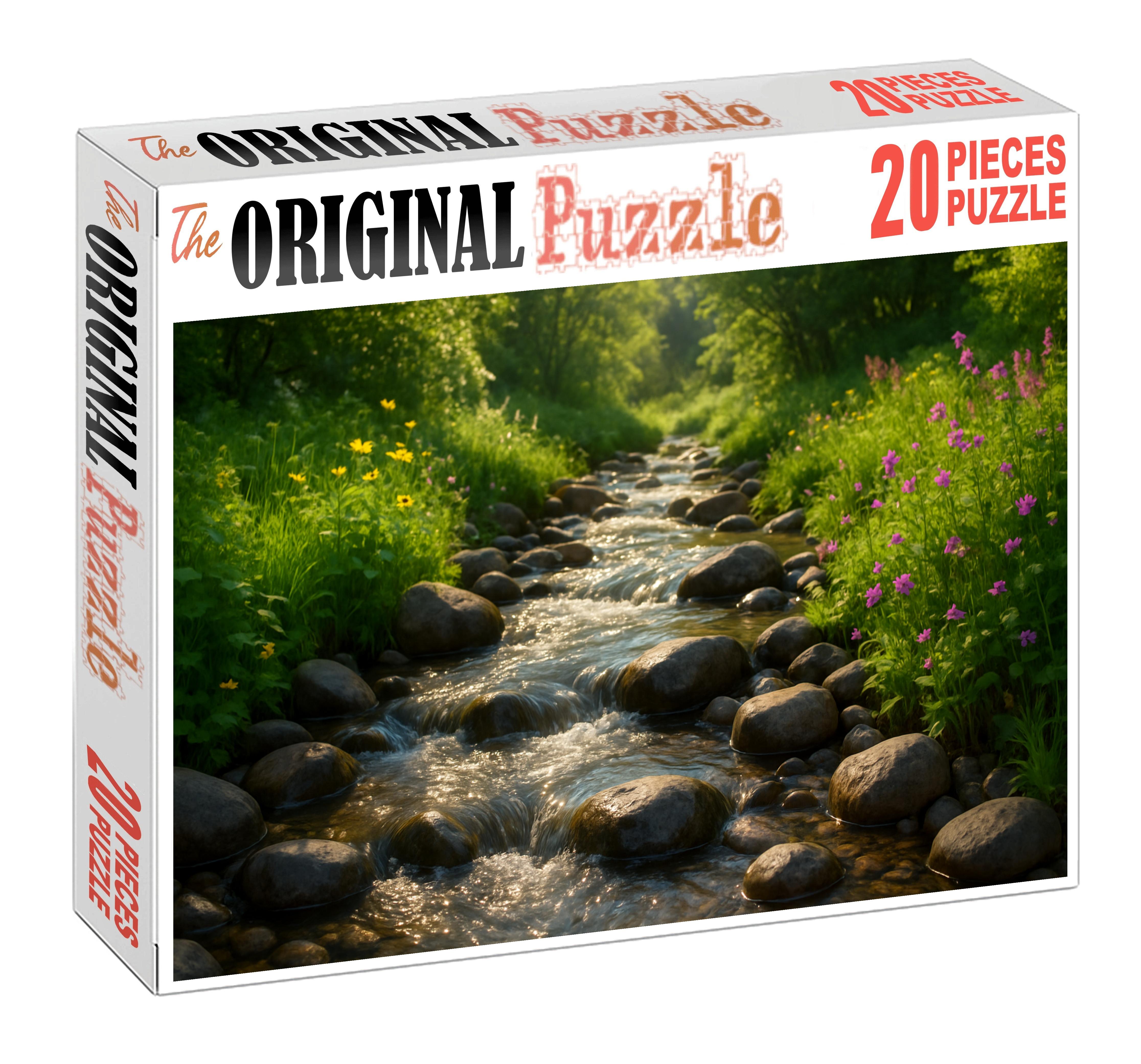 Cascading Mountain Stream Easy Puzzles