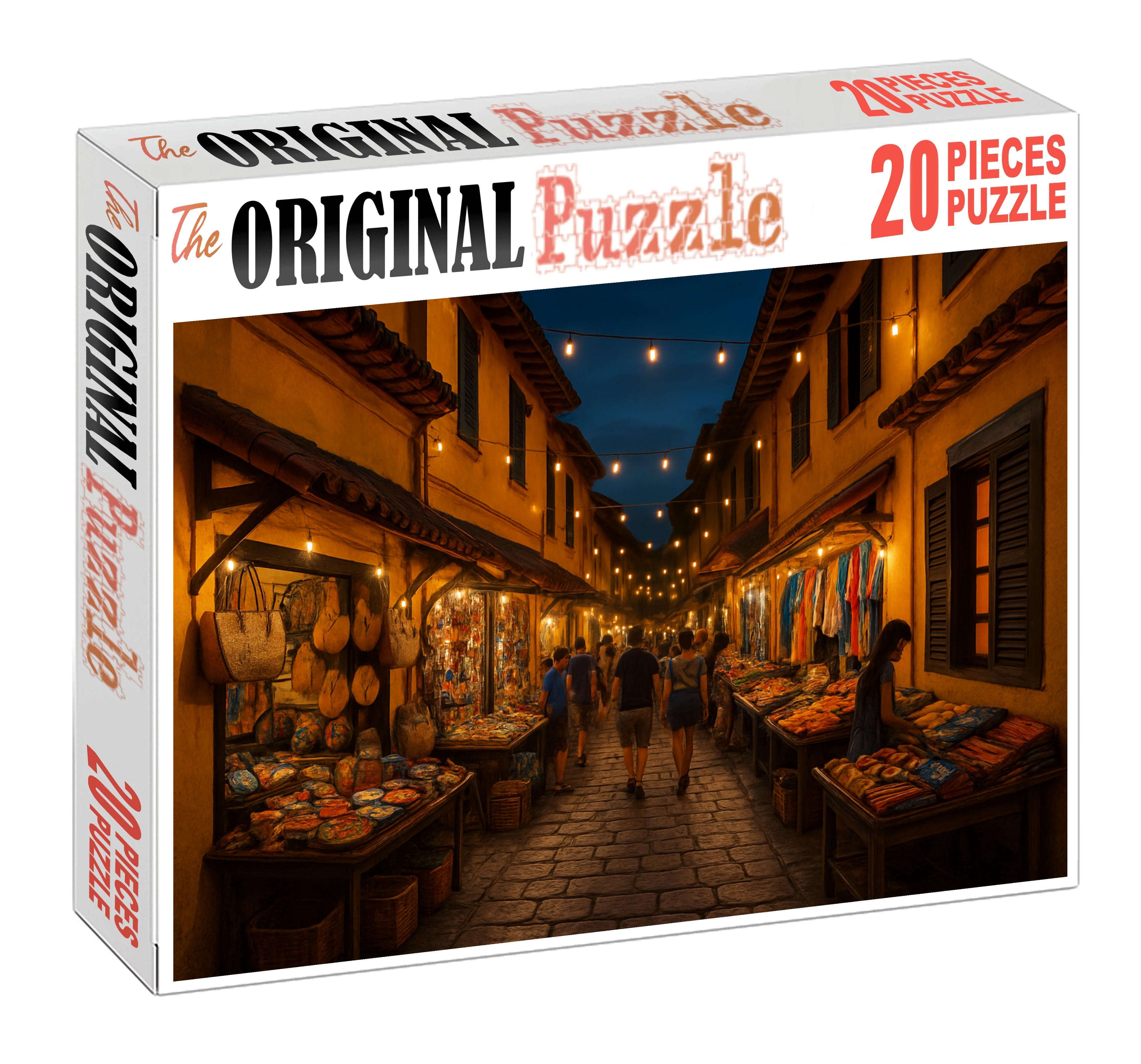 Saffron Market Alley Custom Jigsaw Puzzle