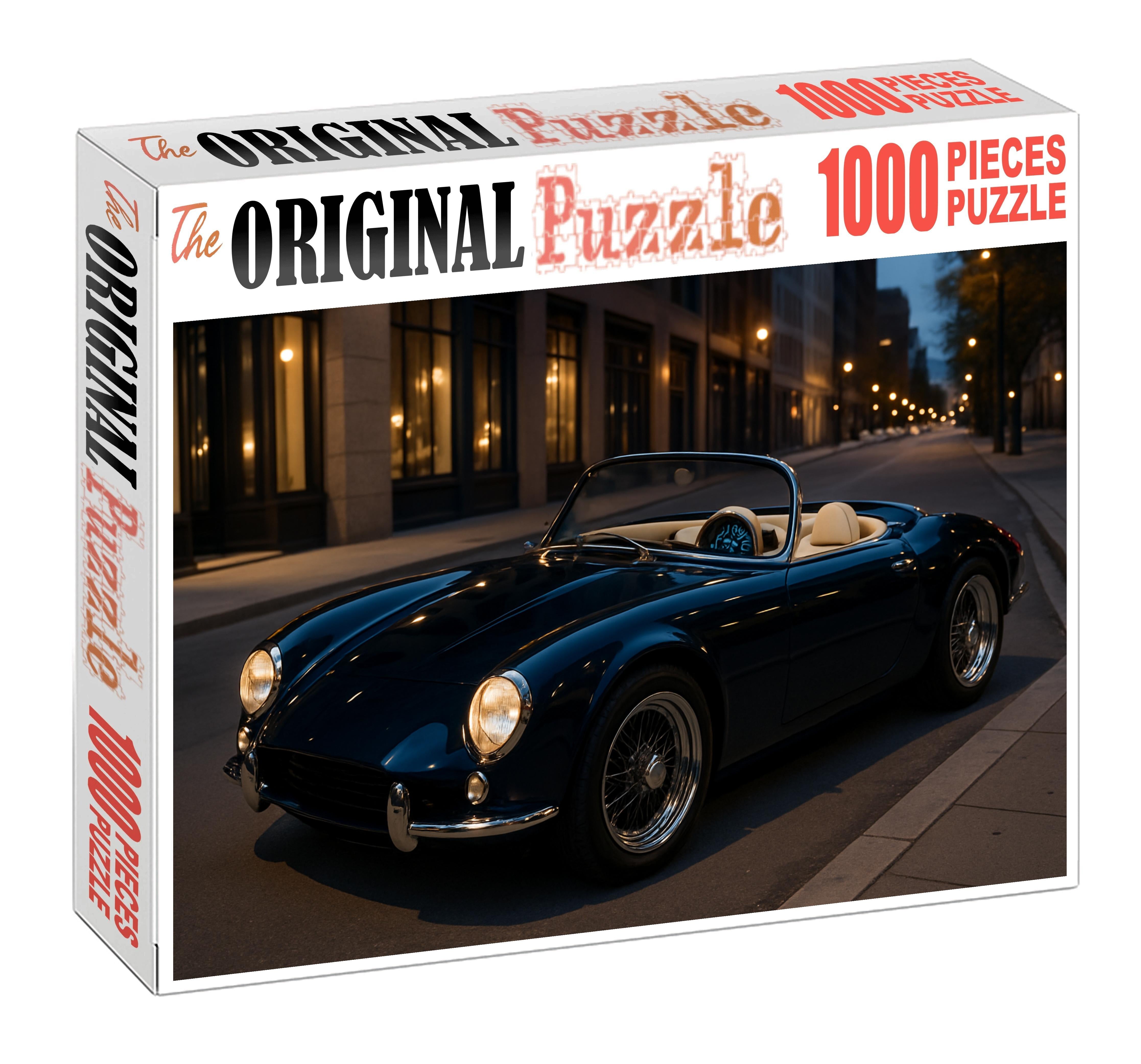 Eclipse Horizon Retro-futuristic Electric Roadster With Agile Handling Large Format Puzzle