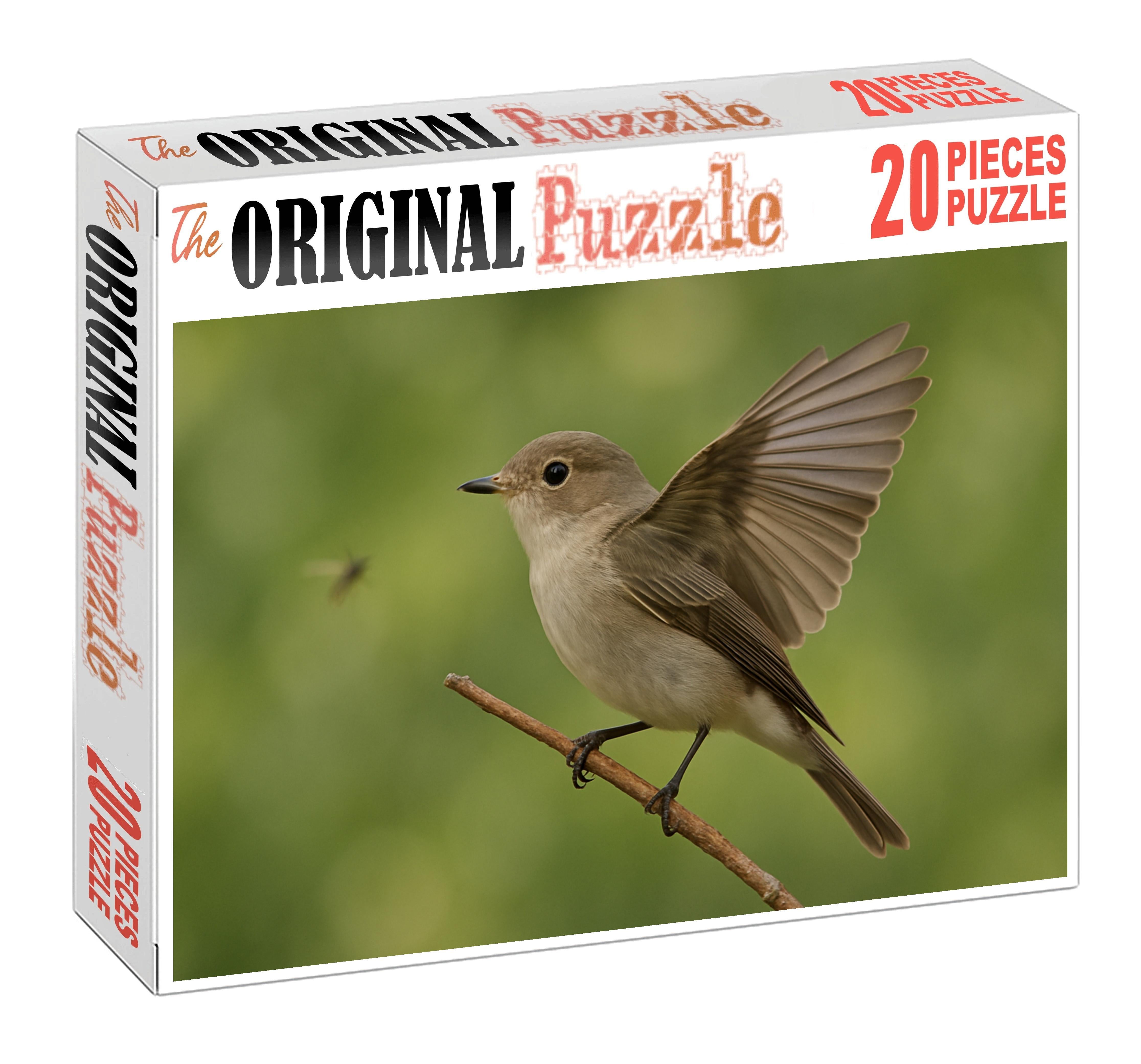 Spotted Flycatcher Subtle Skyhunter Custom Jigsaw Puzzle
