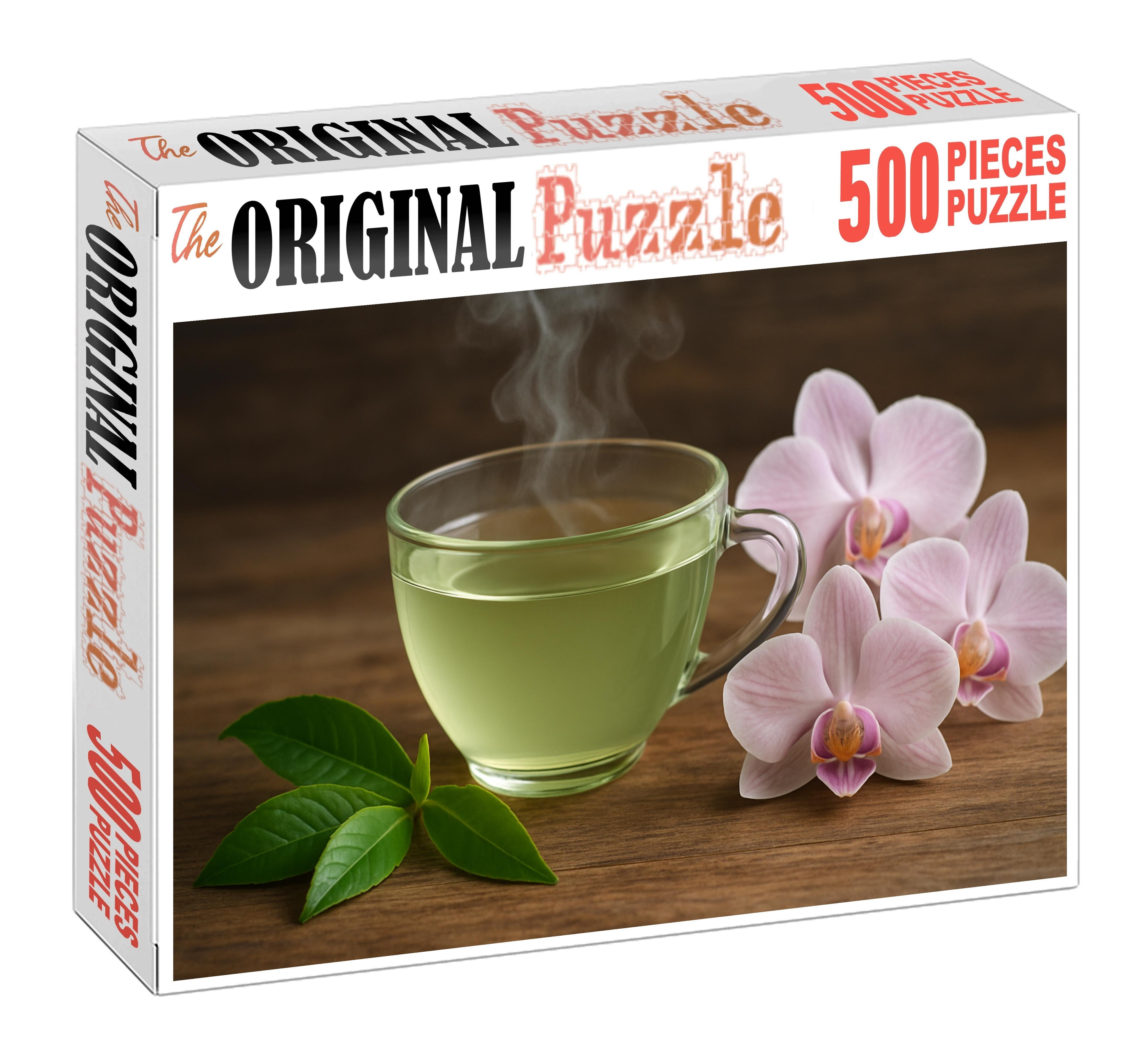 Emerald Mist Sencha Unique Puzzle Design