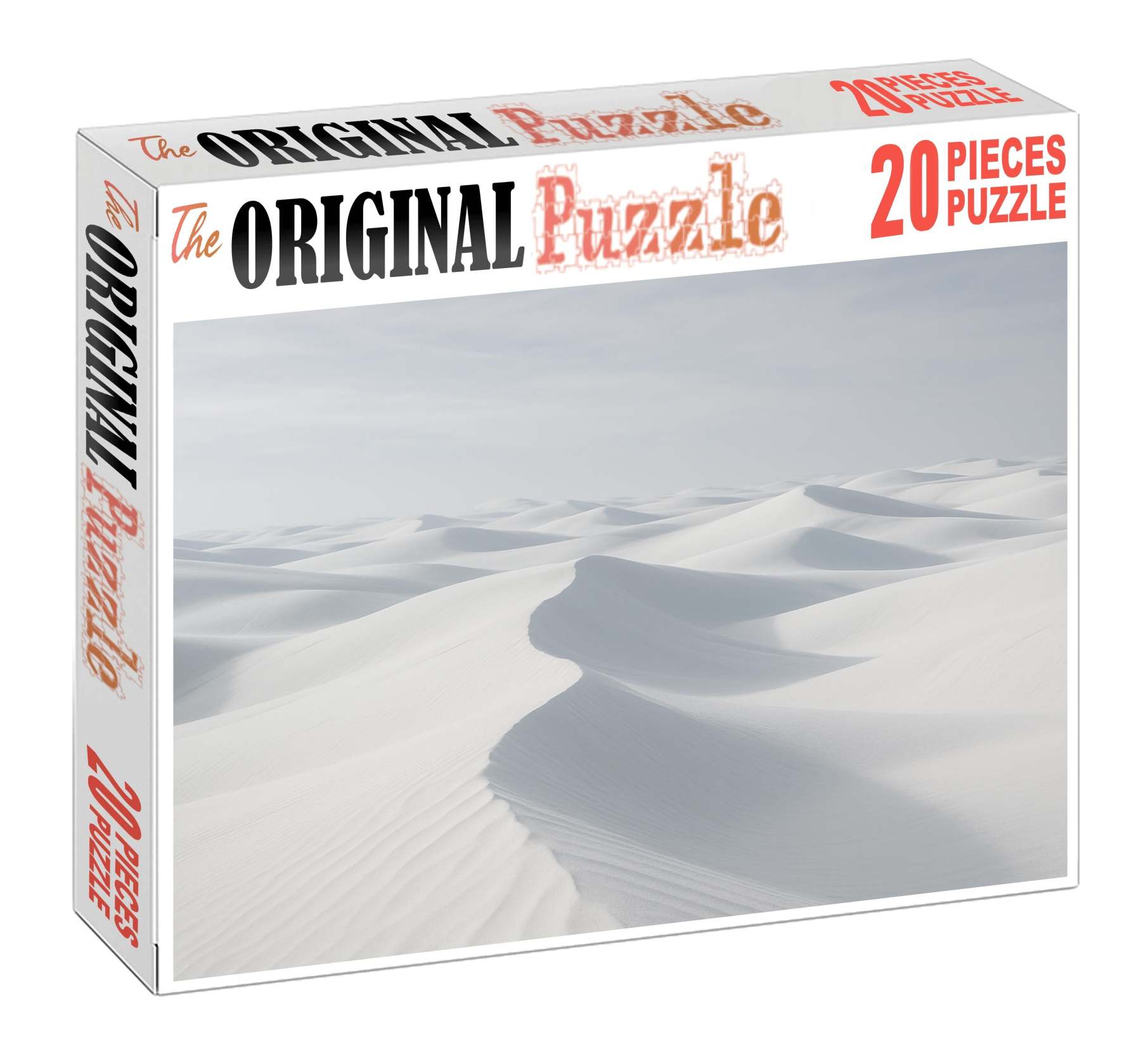 Quartz Vein Sands Pristine White Dunes Under Soft Noon Light Premium Puzzle Pieces