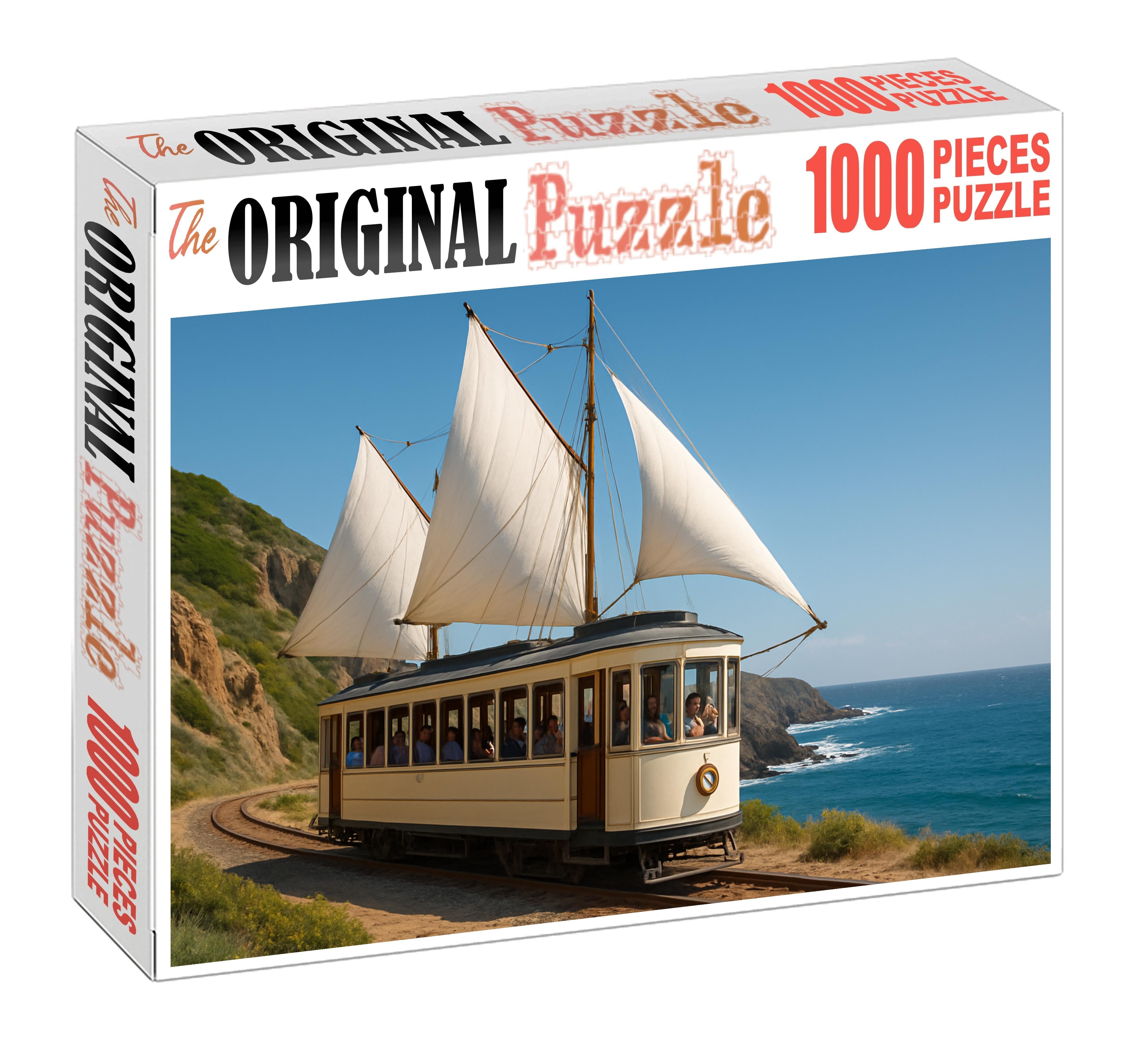 Wind-powered Coastal Sailing Tram Puzzle For Adults