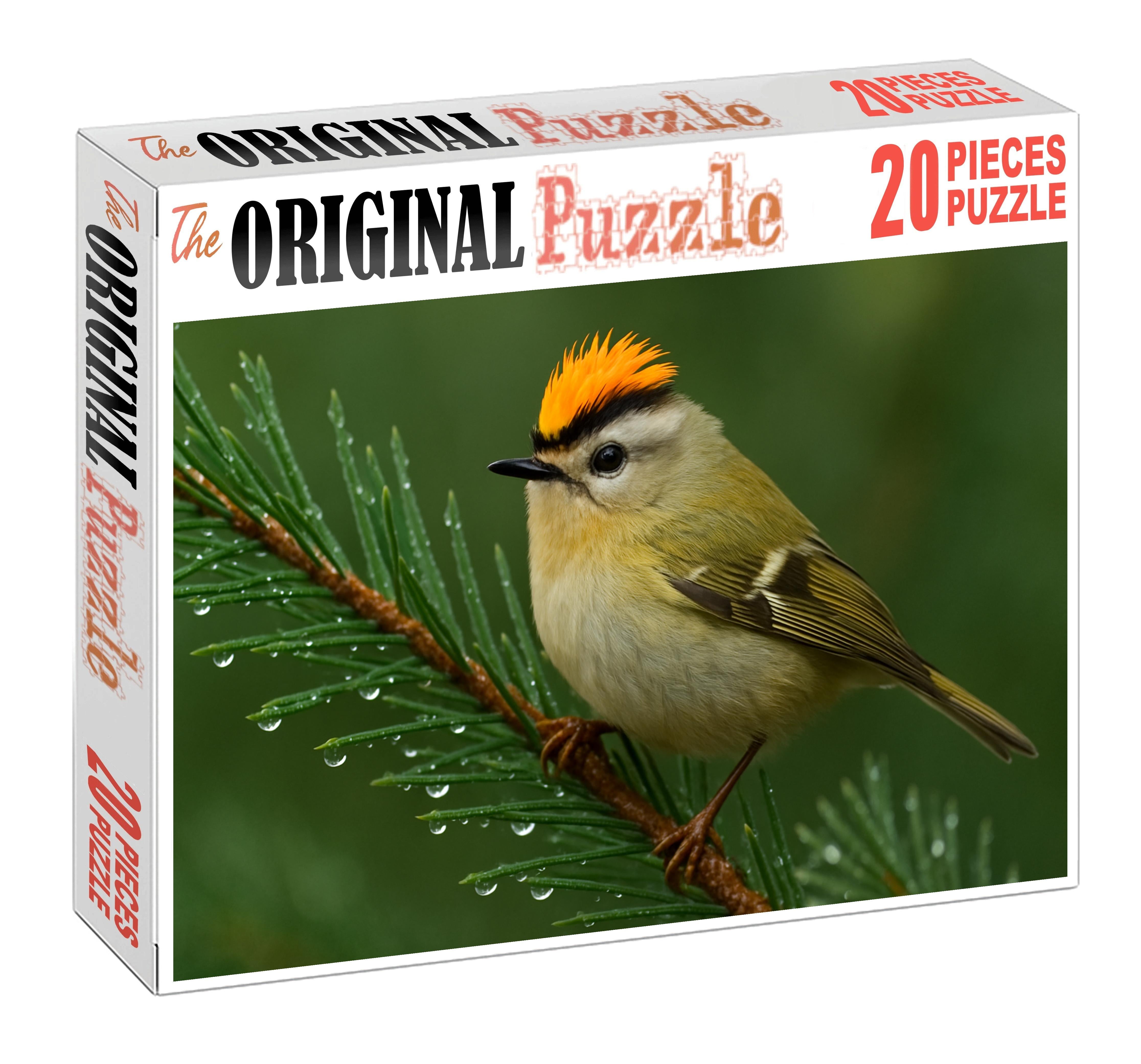 Golden-crested Kinglet Tiny Forest Firebrand Puzzle Fun