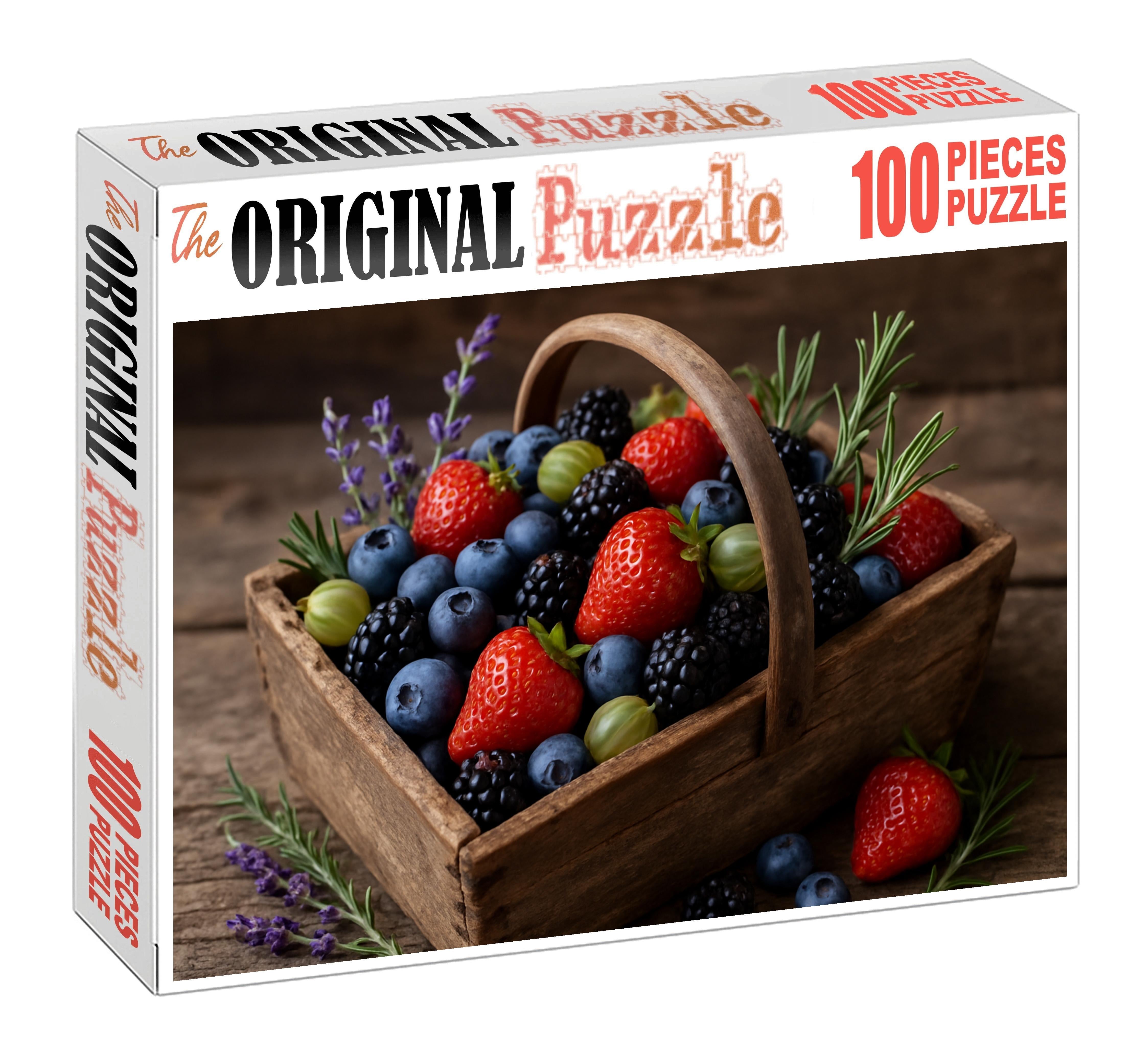 Farmers Basket Brilliance Mixed Berries With Herbal Garnish 20 Piece Puzzle
