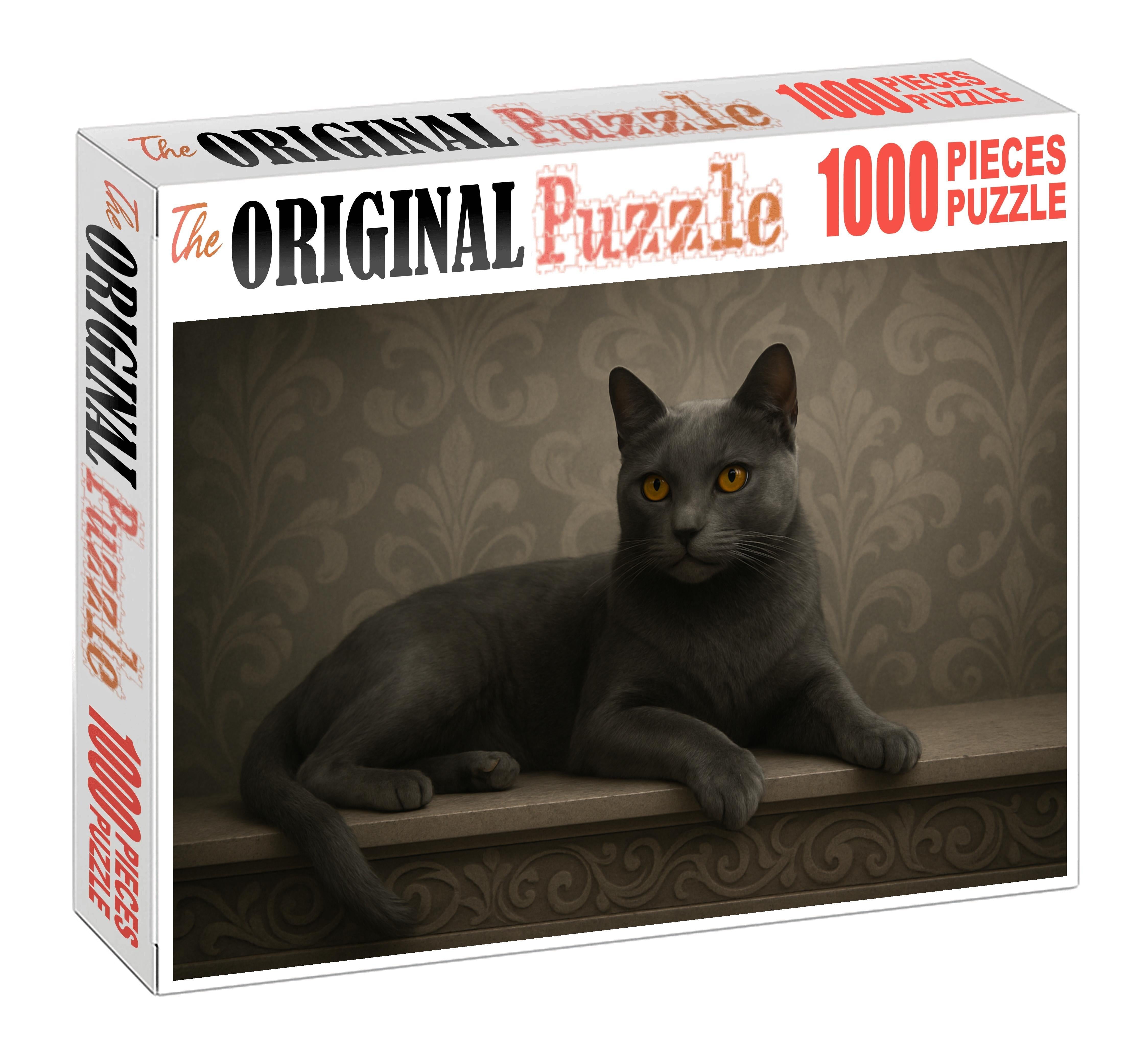 Charcoal Mist Mysterious Slate Gray With Playful Intelligence Puzzle Fun
