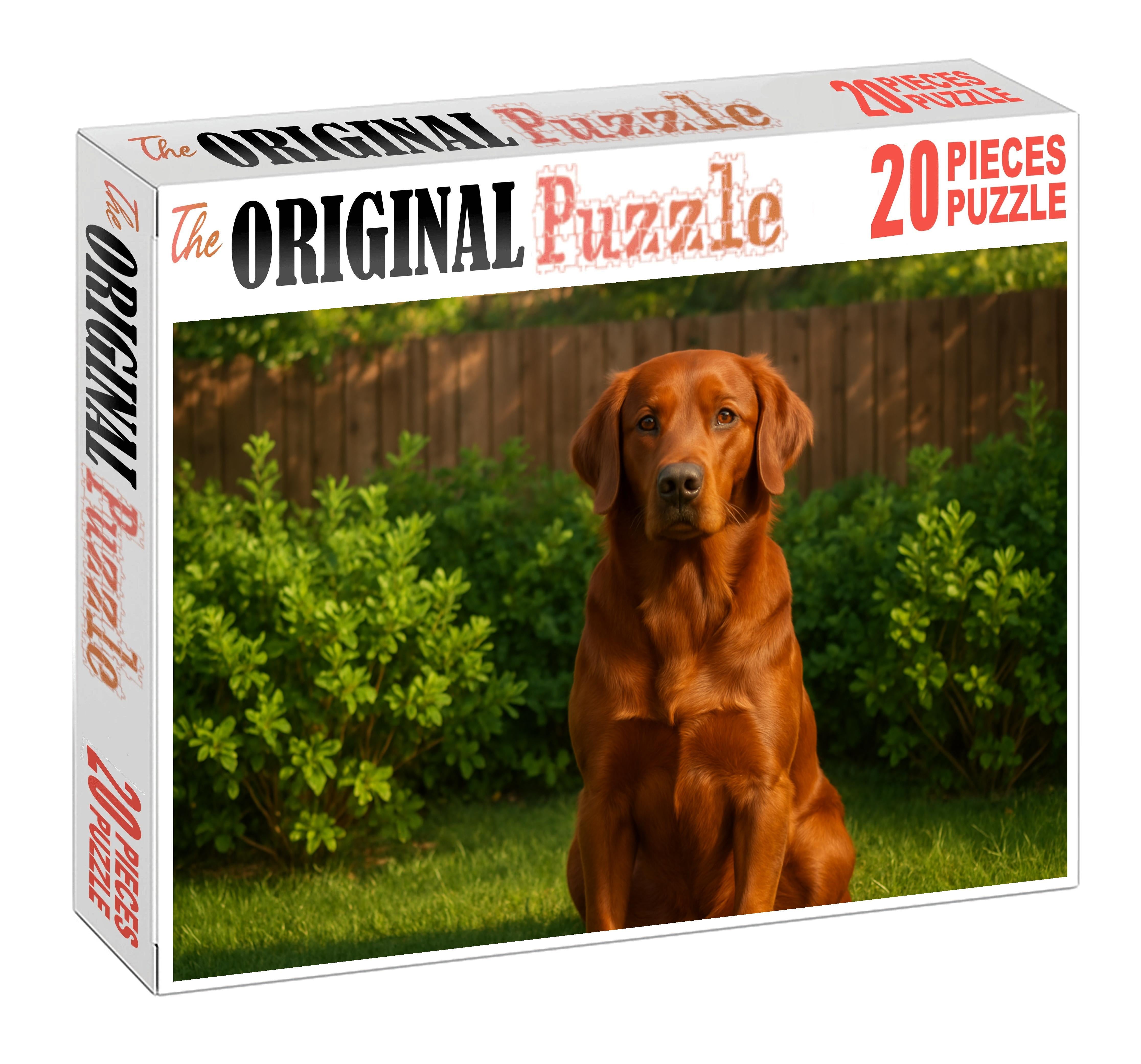 Velvet Rust Soft Rust-colored Retriever With Calm Demeanor Custom Jigsaw Puzzle