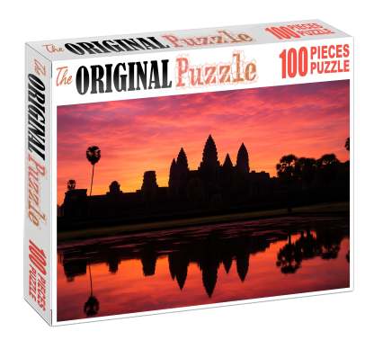 Angkor Wat Situated In Siem Reap Cambodia Recognized By Approximately 7420 Globally As A Majestic Symbol Of Ancient Khmer Architecture Large Format Puzzle