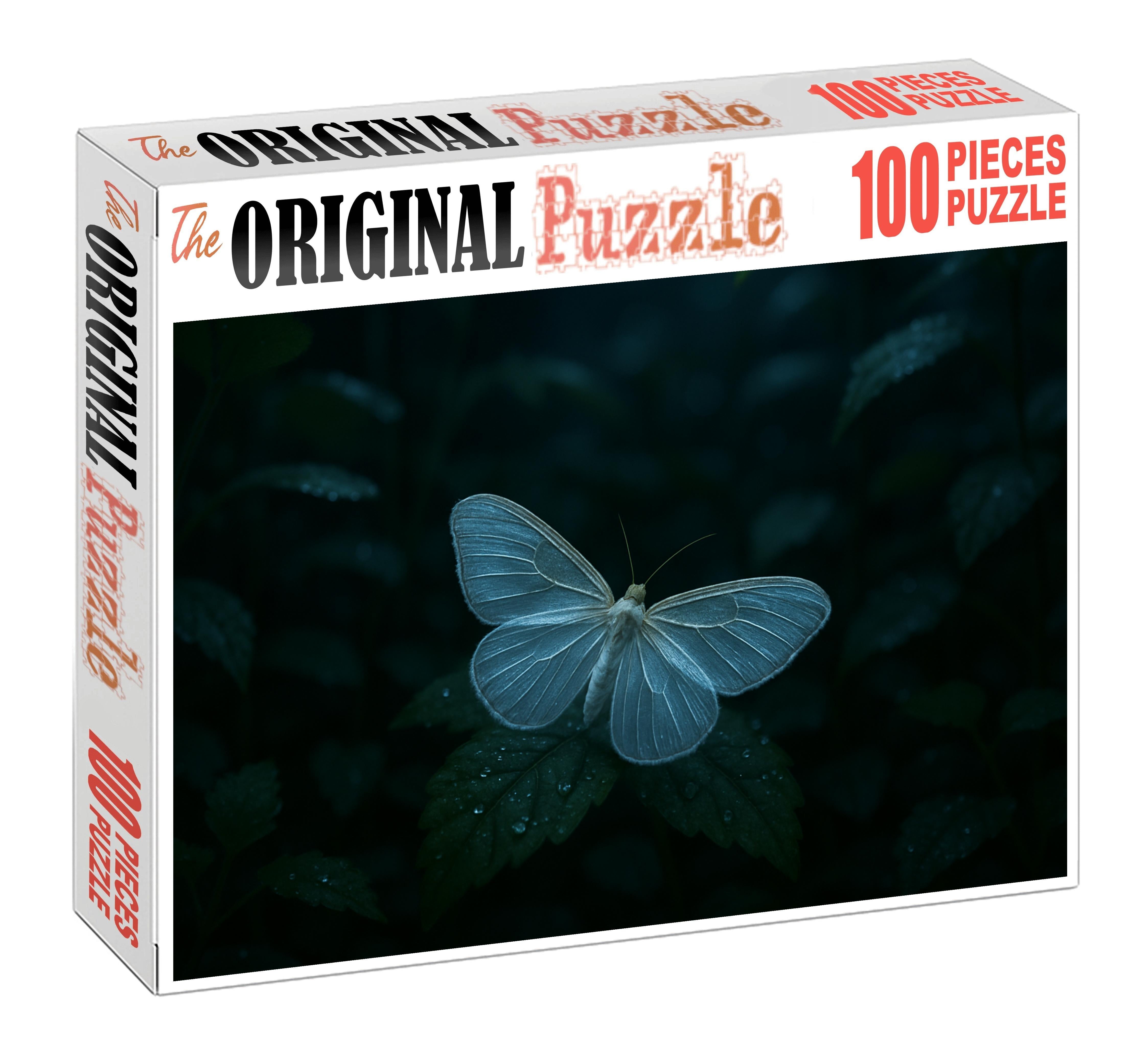 Opal Veil Moth Nocturnal Insect With Translucent Wings And Camouflage Puzzle Fun