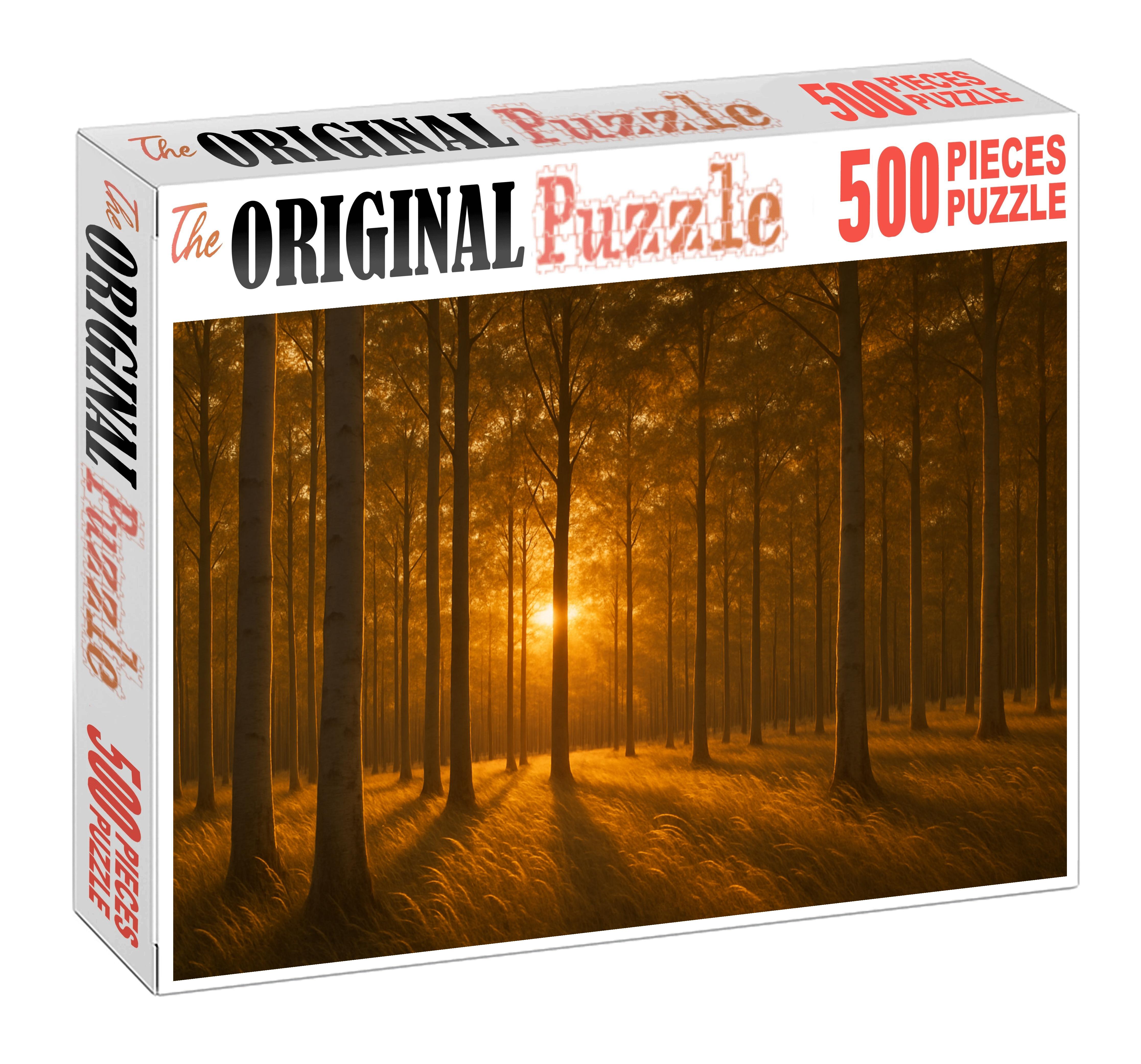 Golden Hour Birch Meadow Easy Puzzles