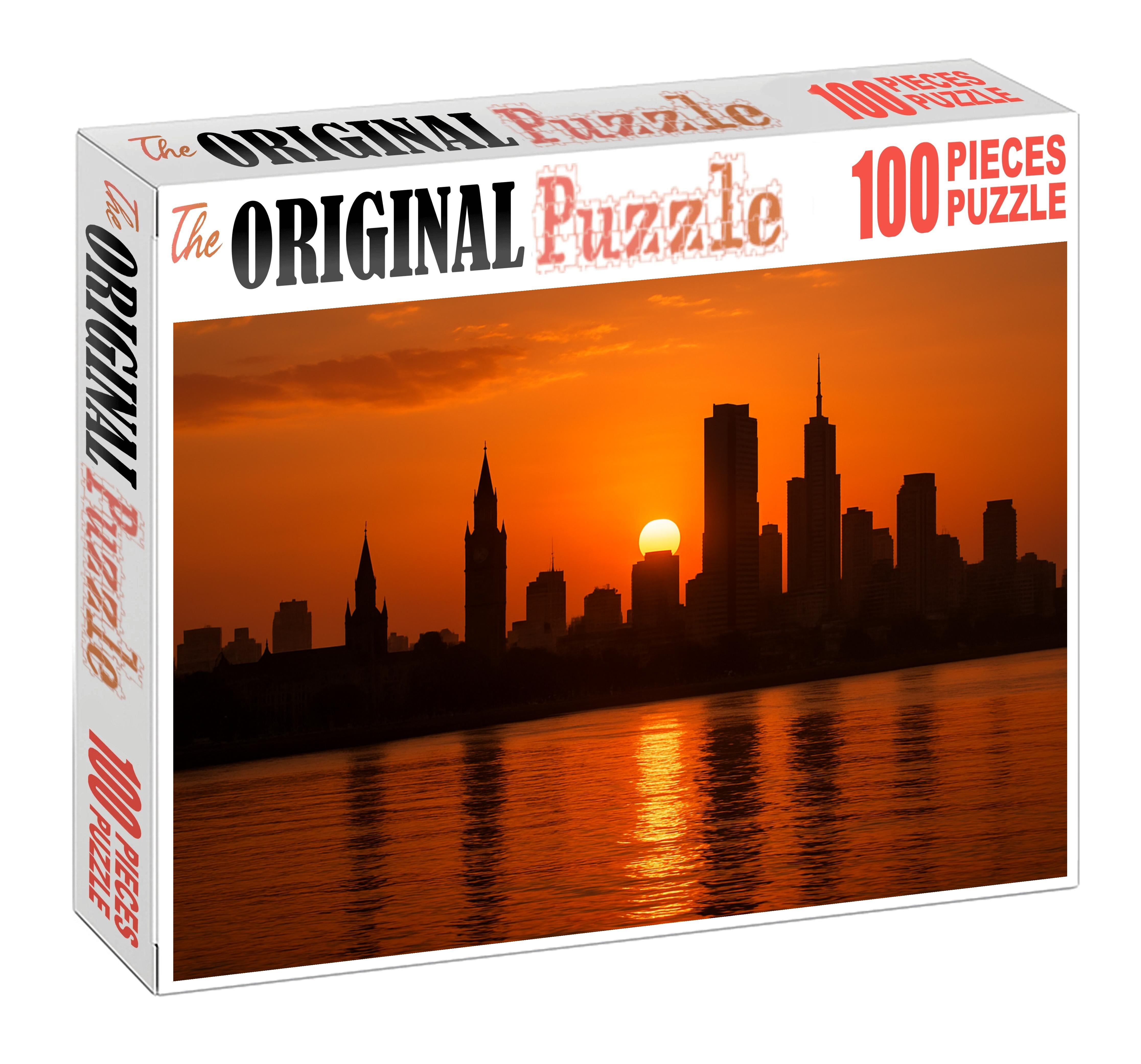 Mumbai Skyline A Bustling Mosaic Of Colonial And Contemporary 100 Piece Puzzle