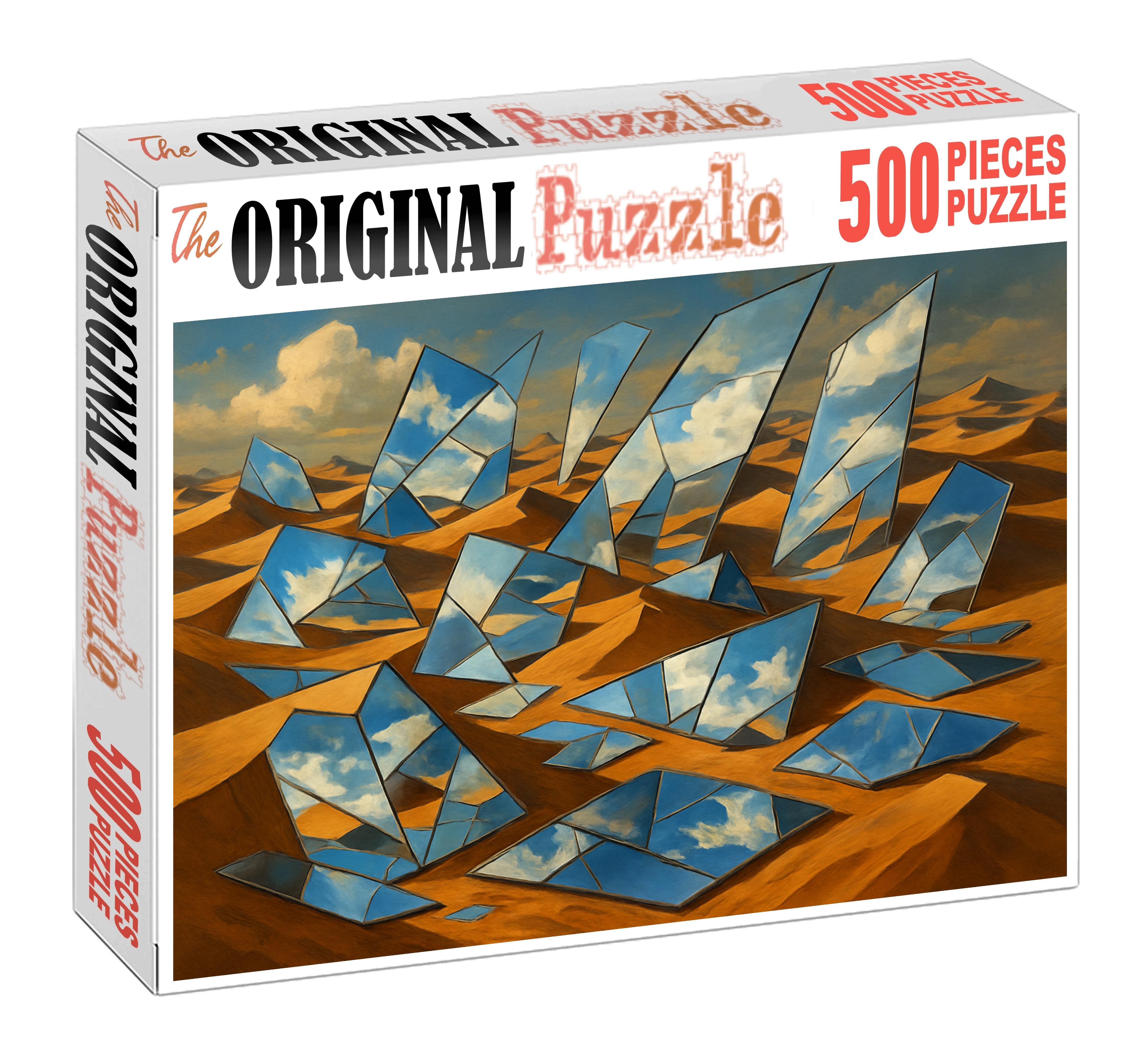 Mirrored Desert Of Fractured Time 200 Piece Puzzle