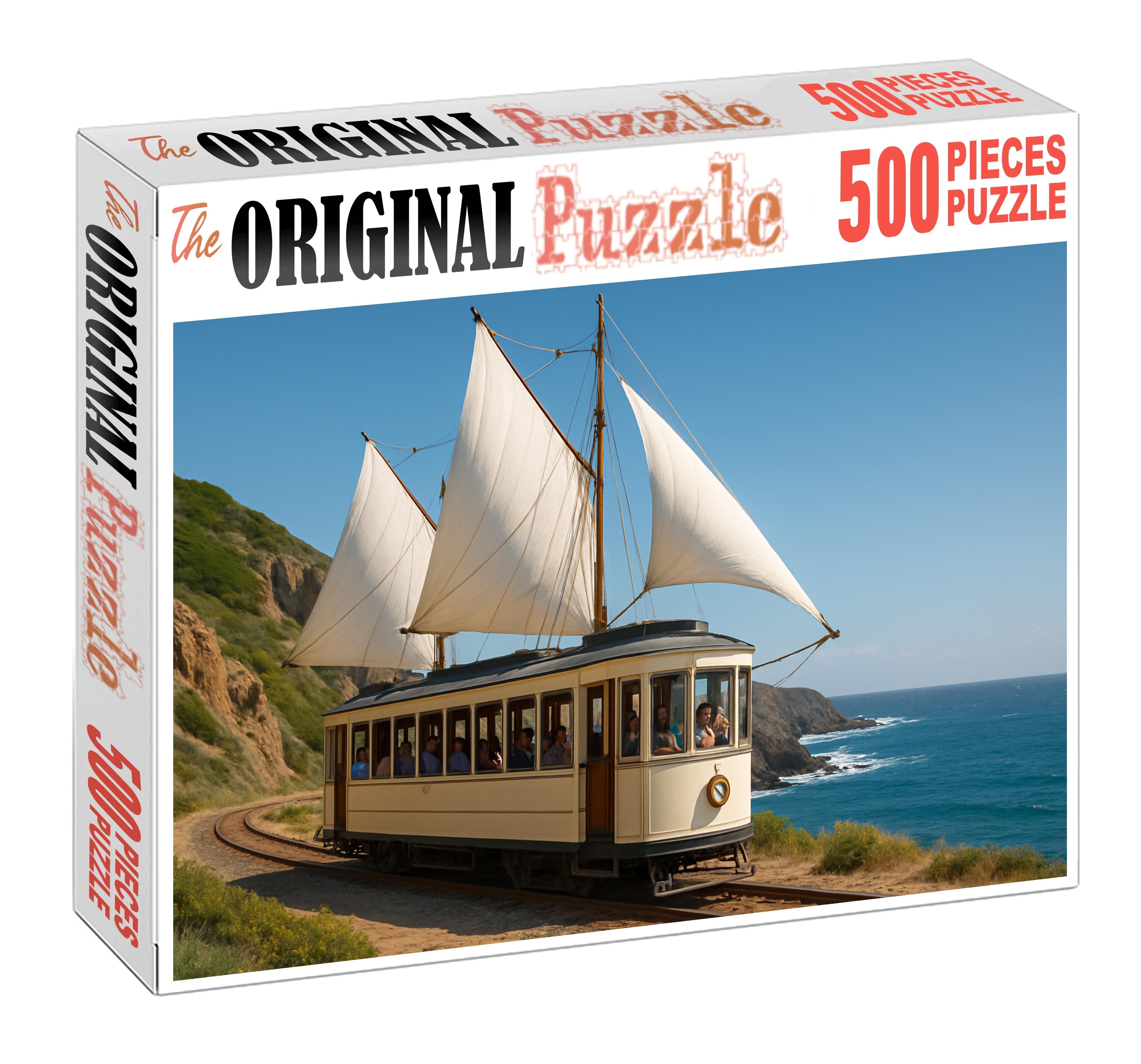 Wind-powered Coastal Sailing Tram Puzzle For Adults