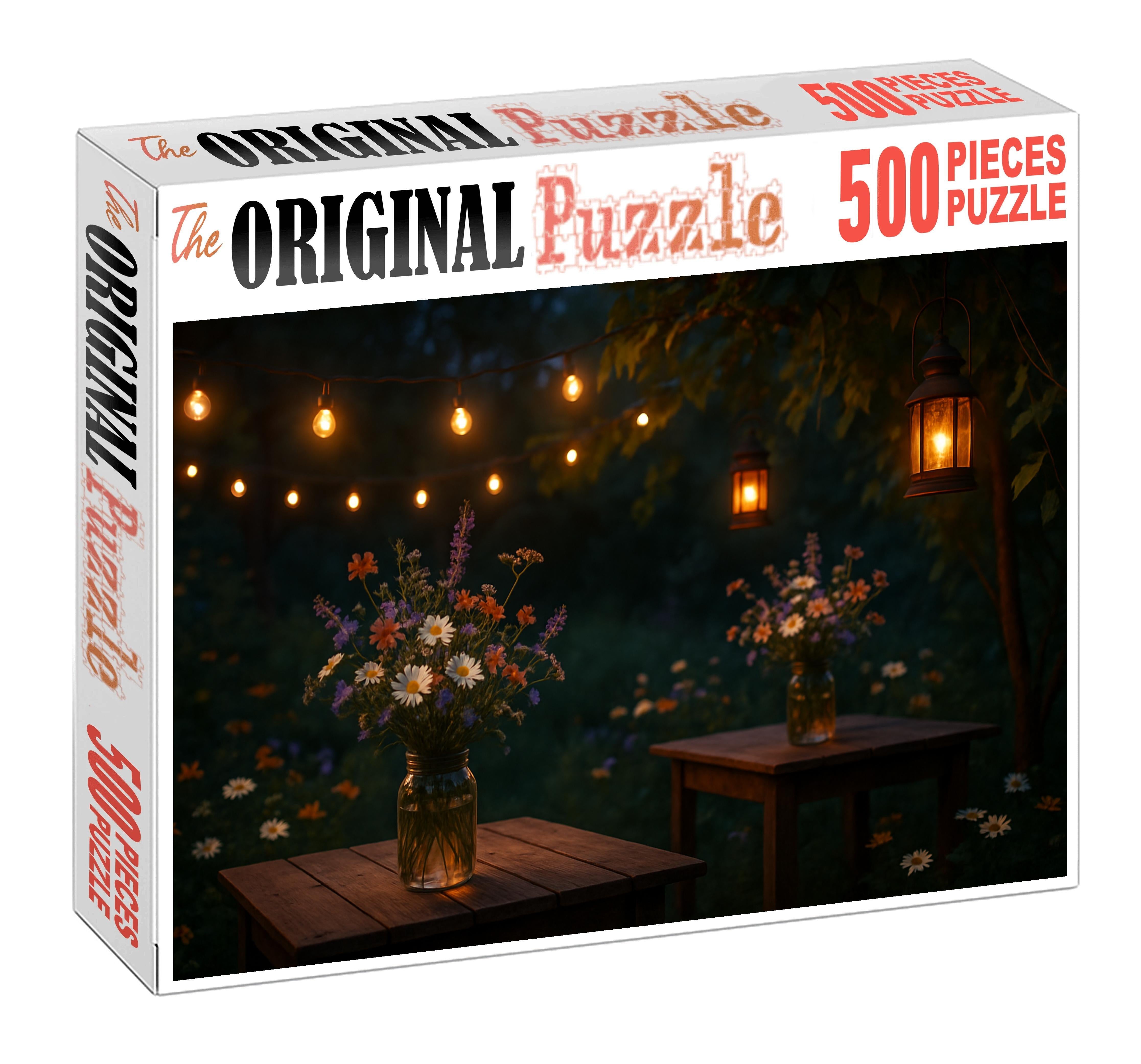 Twilight Garden Soiree Custom Jigsaw Puzzle