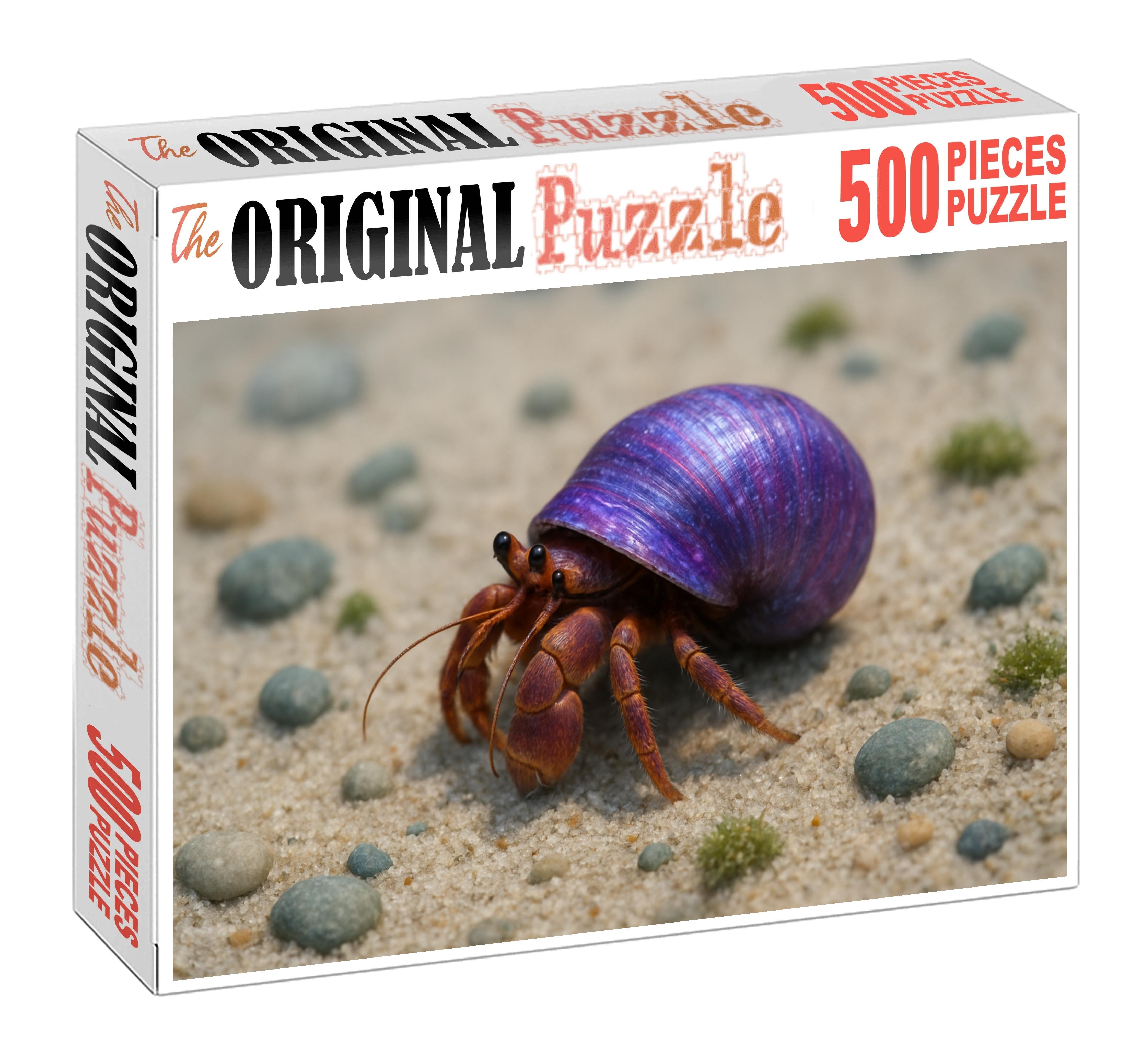 Violet Tide Hermit Crab Agile Scuttler With Iridescent Shell Camouflage Puzzle For Adults
