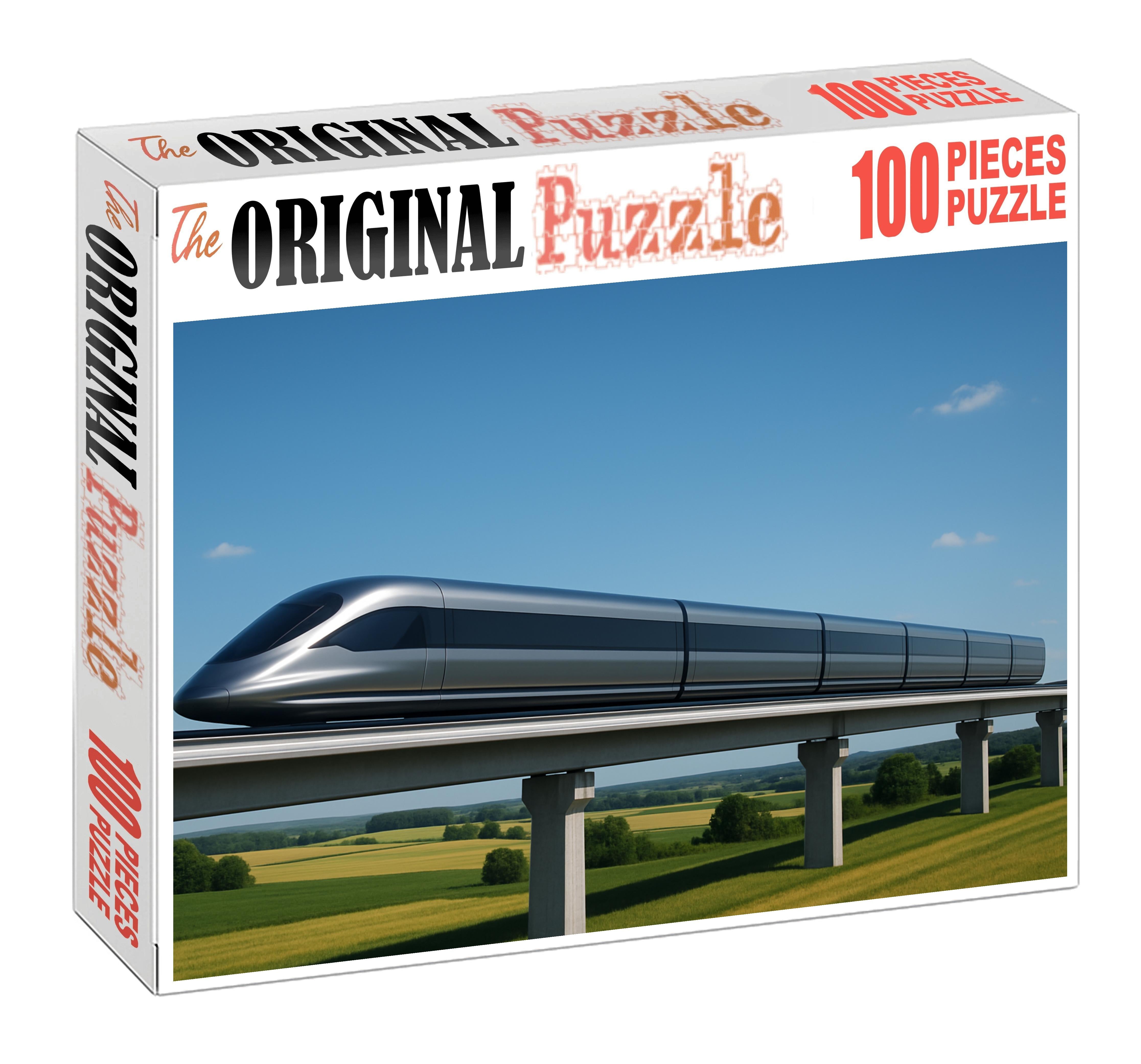 High-speed Magnetic Levitation Freight Train Puzzle Collection