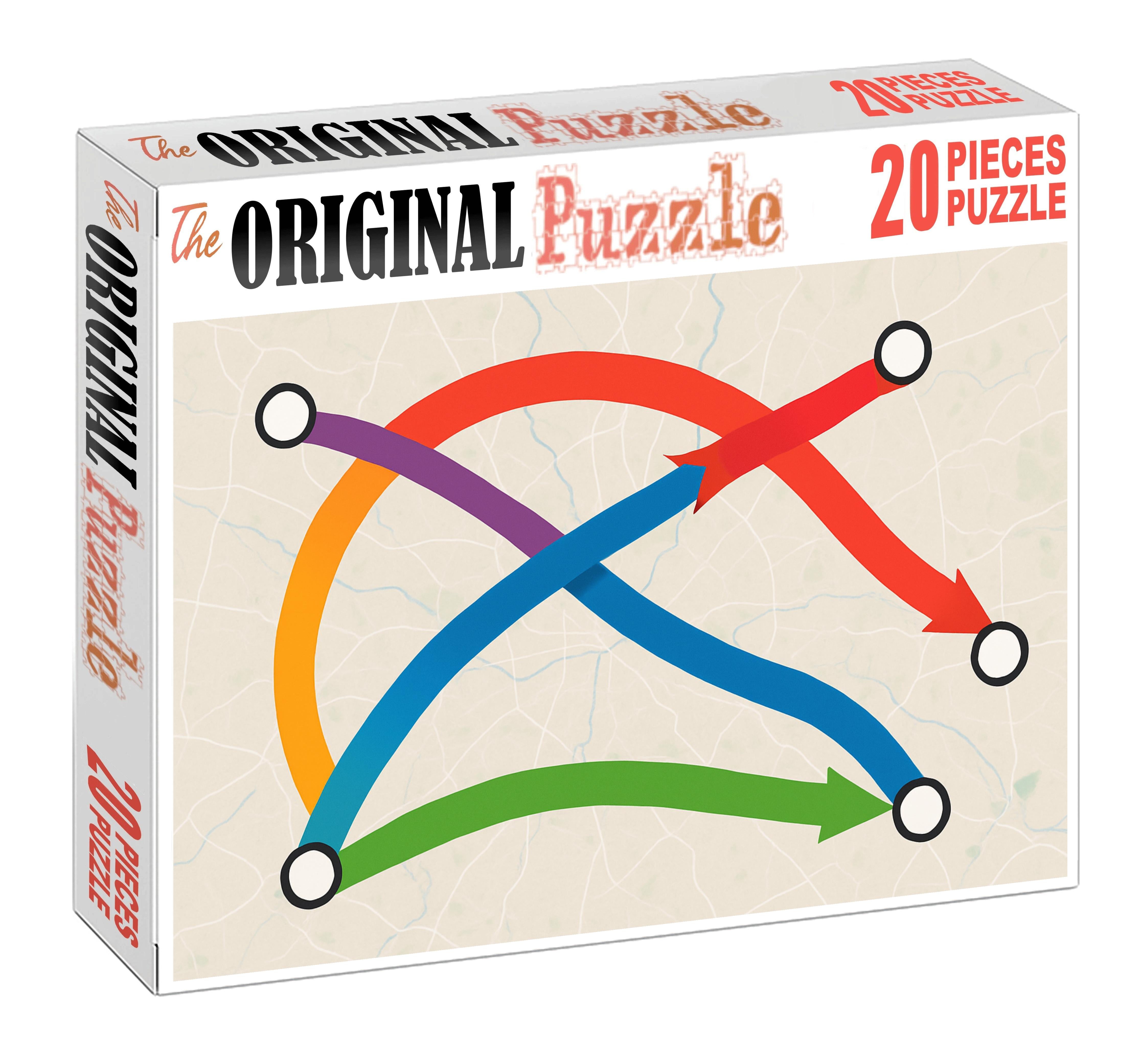 Linear Infrastructure Flow Map 300 Piece Puzzle