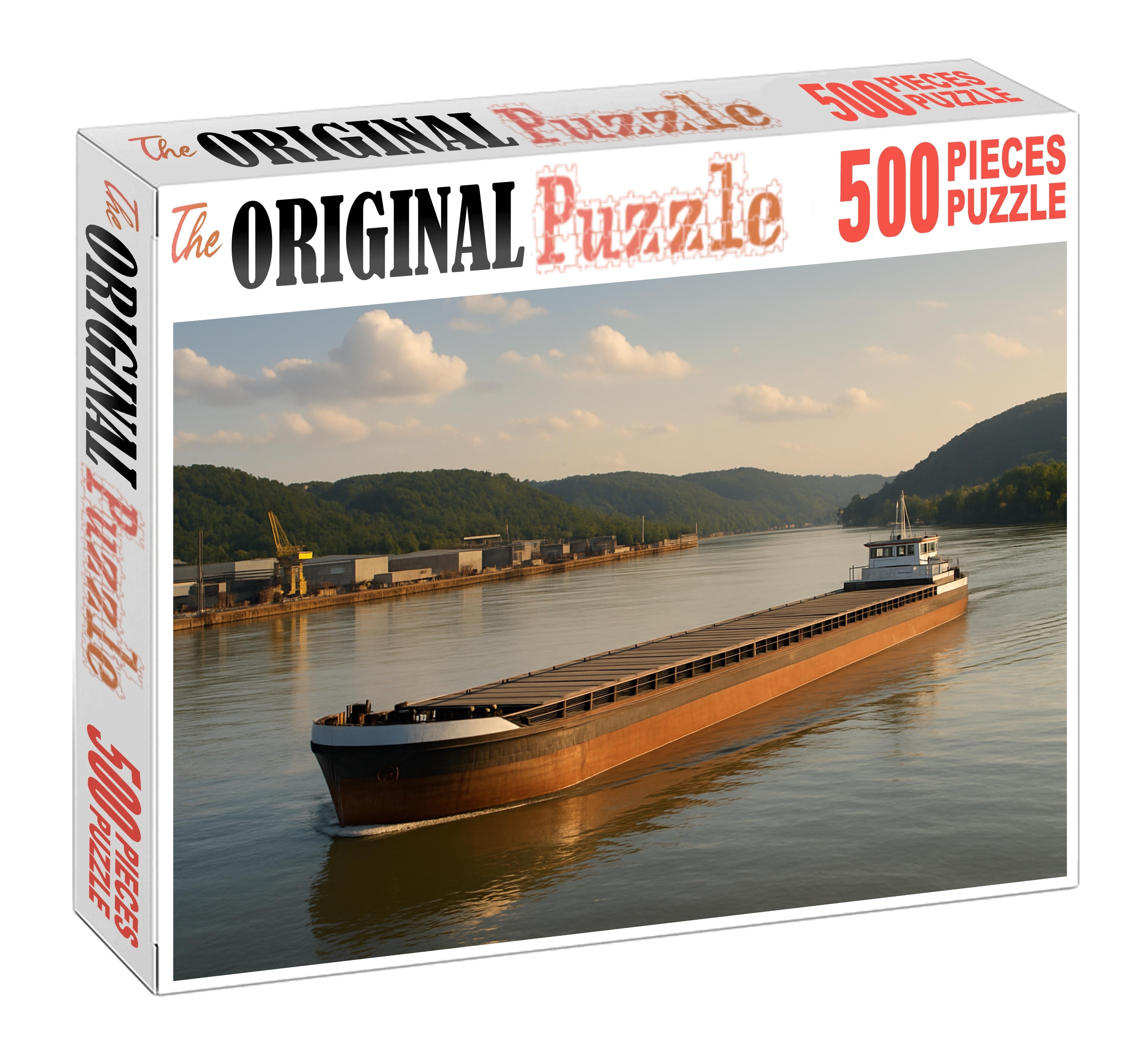 Hybrid Diesel-electric River Barge 500 Piece Puzzle