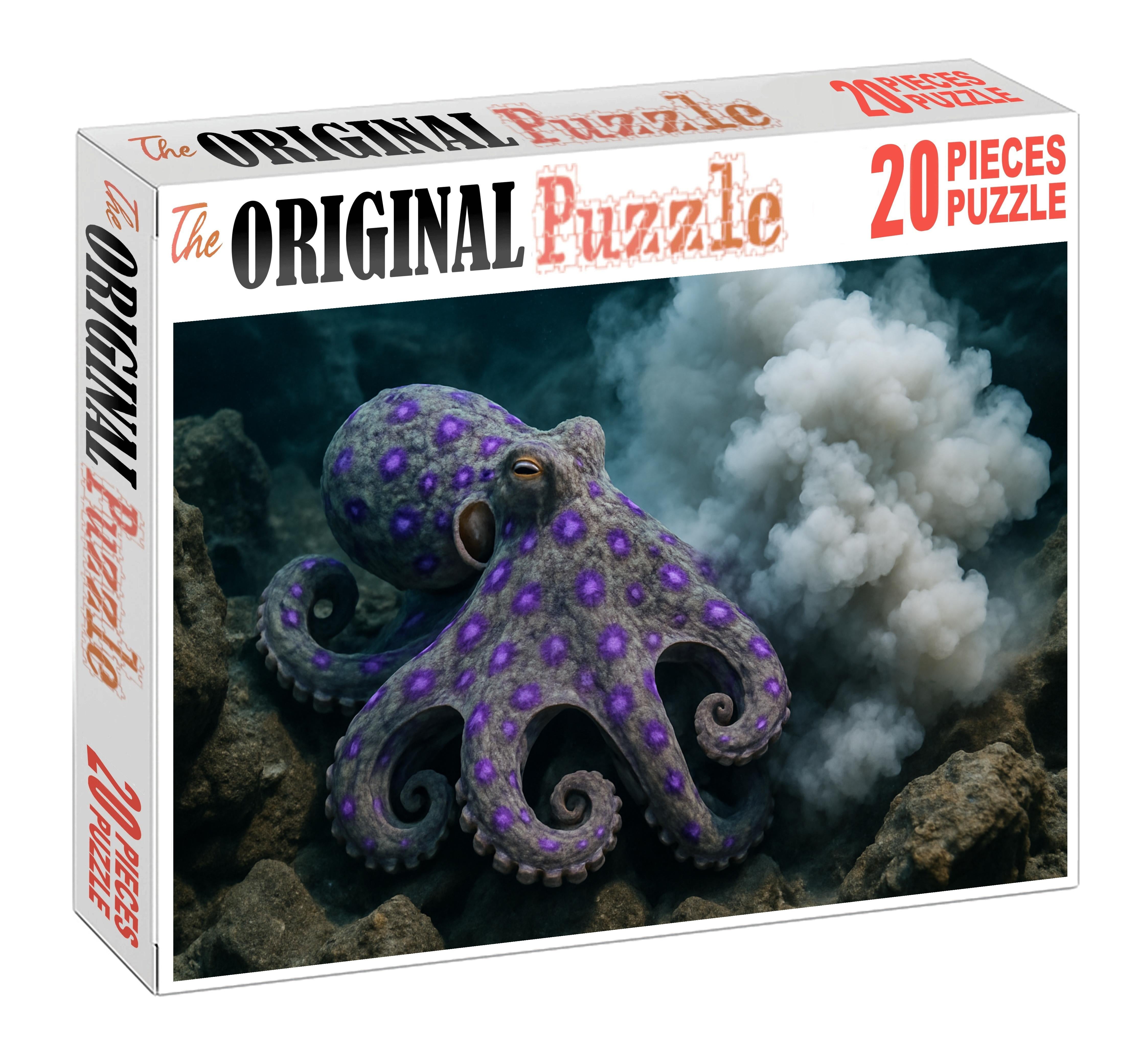Violet Spotted Octopus Agile Ink-spraying Cephalopod Puzzle Fun