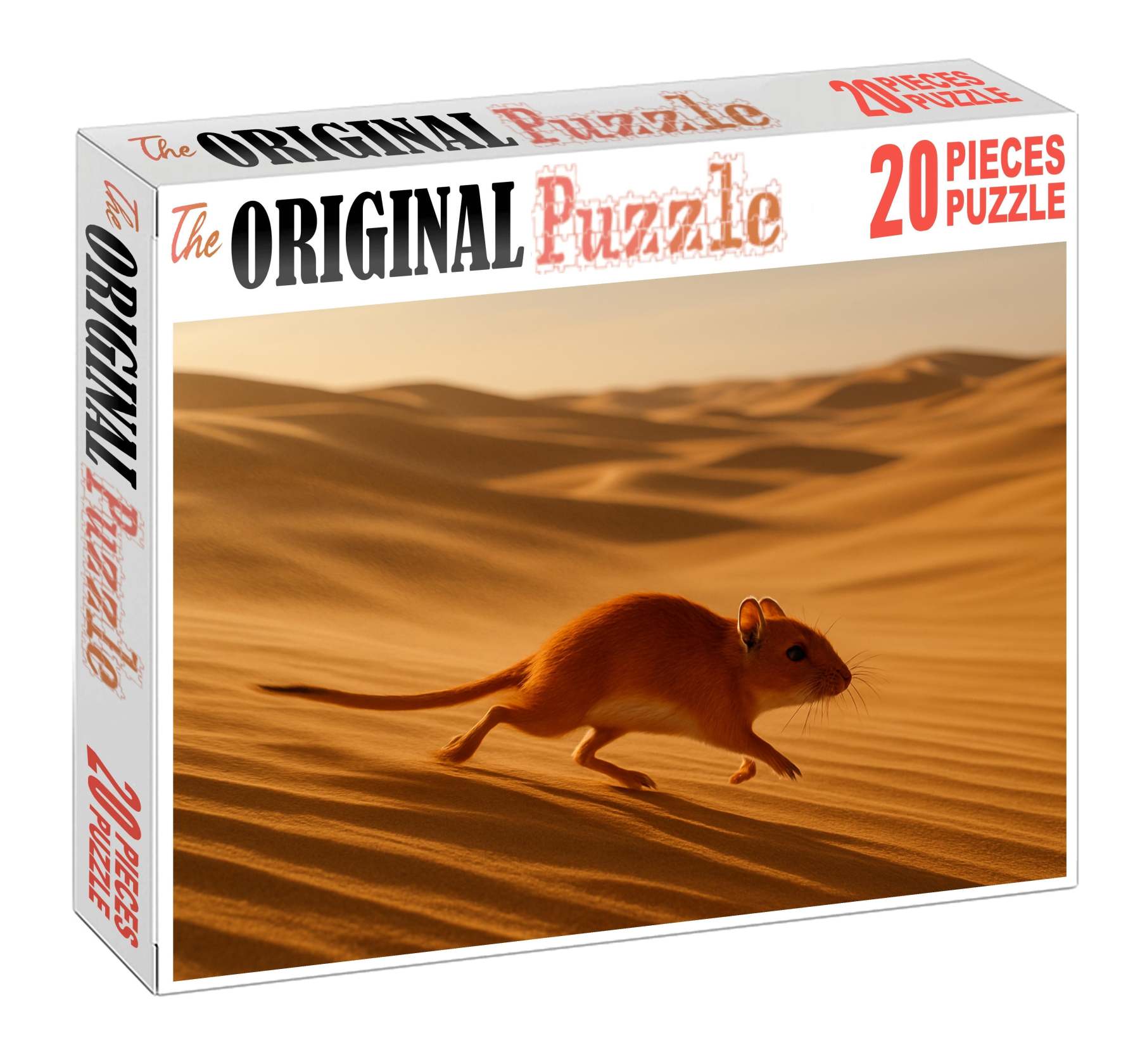 Vermilion Dust Runner Swift Desert Rodent With Streamlined Form And Burrowing Skills Premium Puzzle Pieces