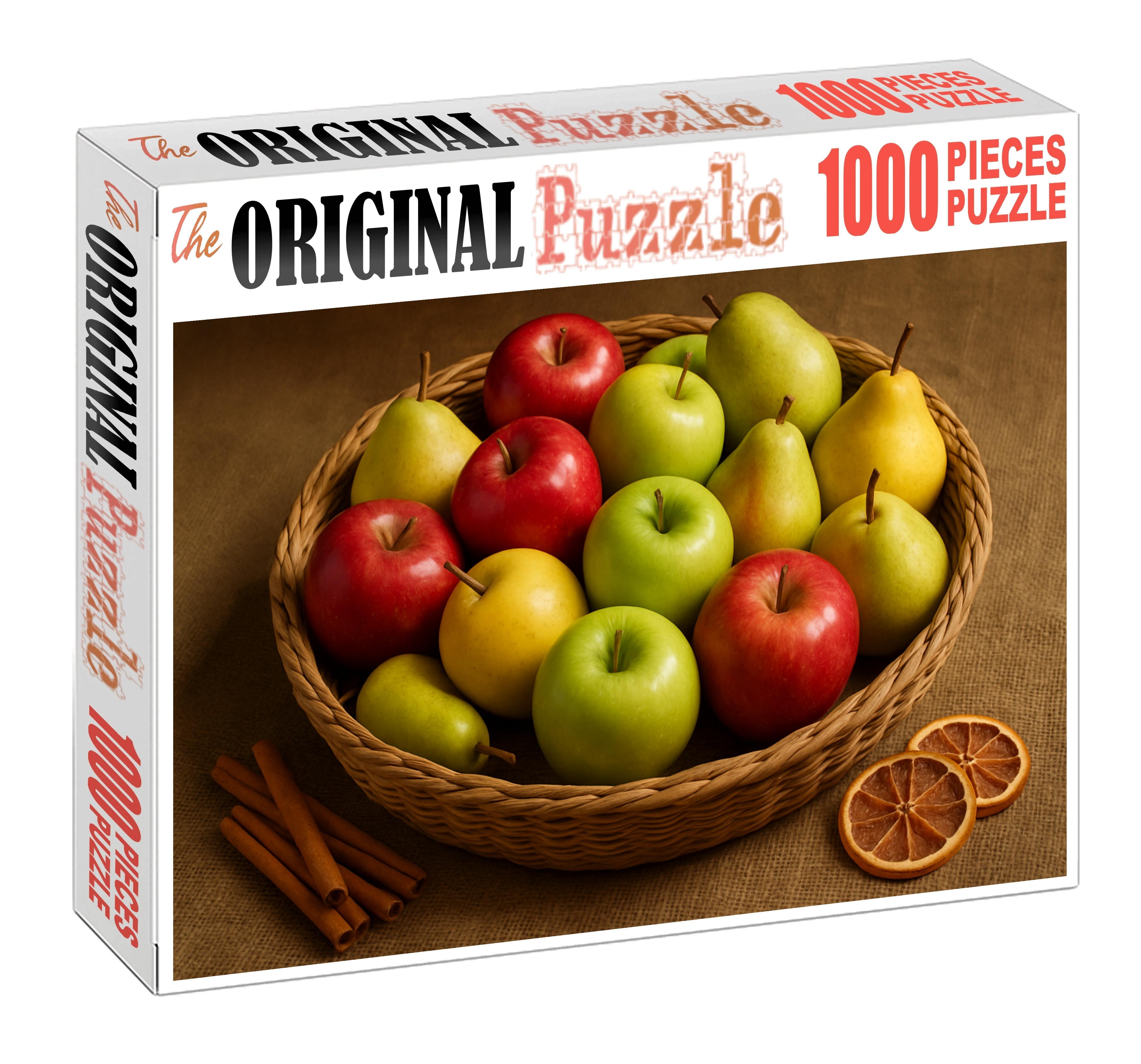 Autumn Orchard Harmony Apples And Pears With Rustic Charm 20 Piece Puzzle