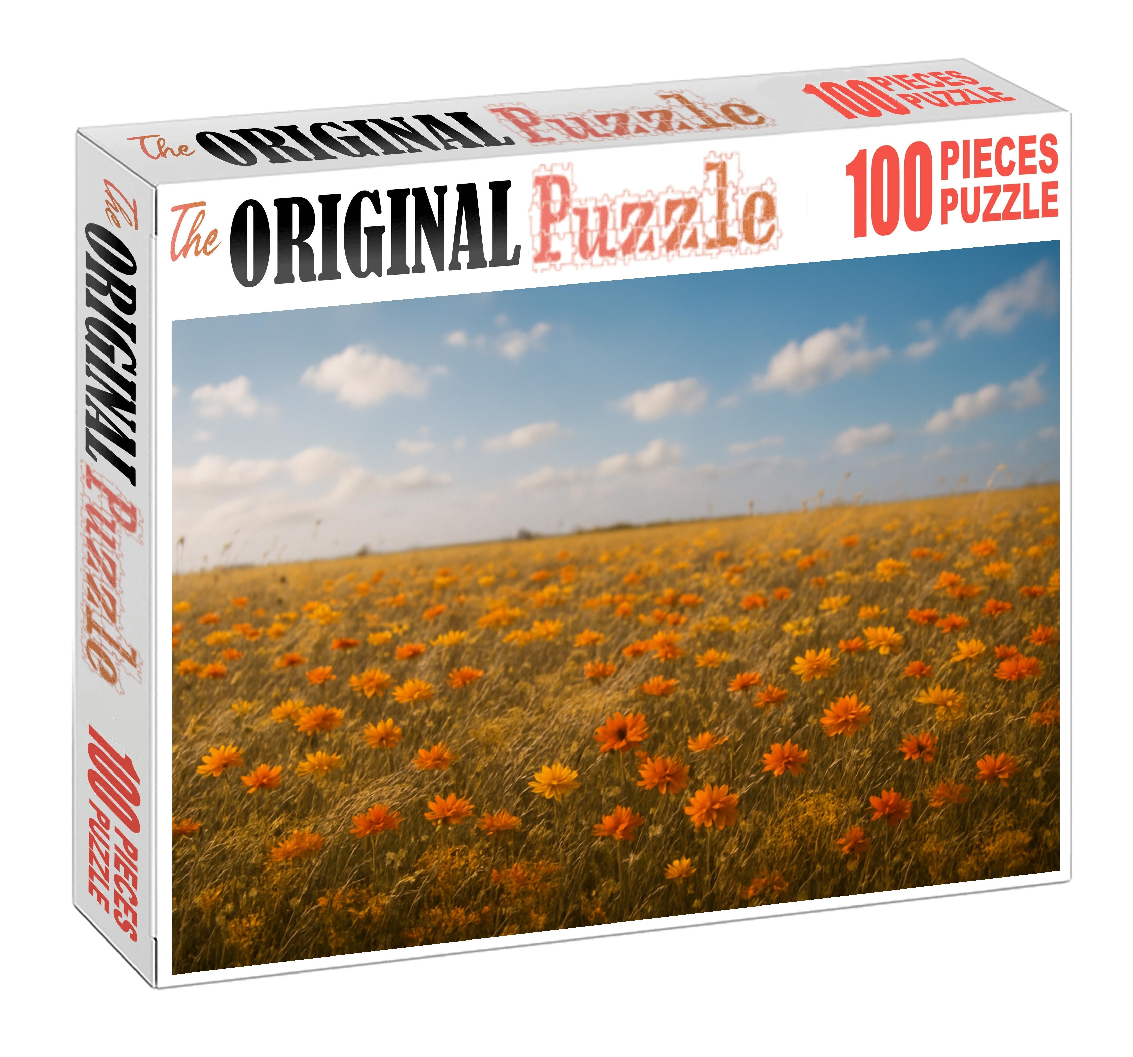 Golden Meadow Wildflower Quilt 200 Piece Puzzle