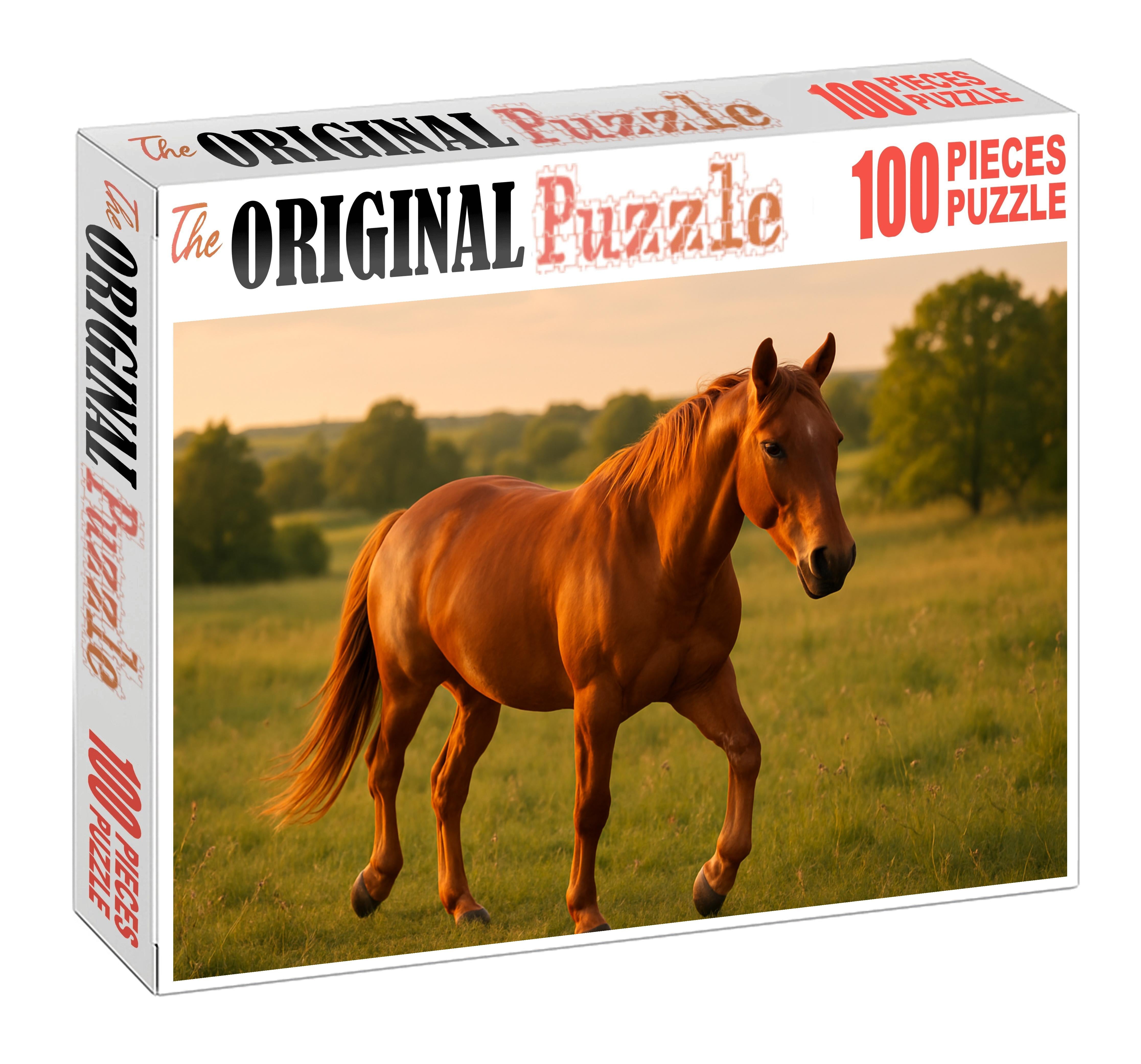 Cinnamon Breeze Warm Sorrel Quarter Horse Mare With Steady Gait 500 Piece Puzzle