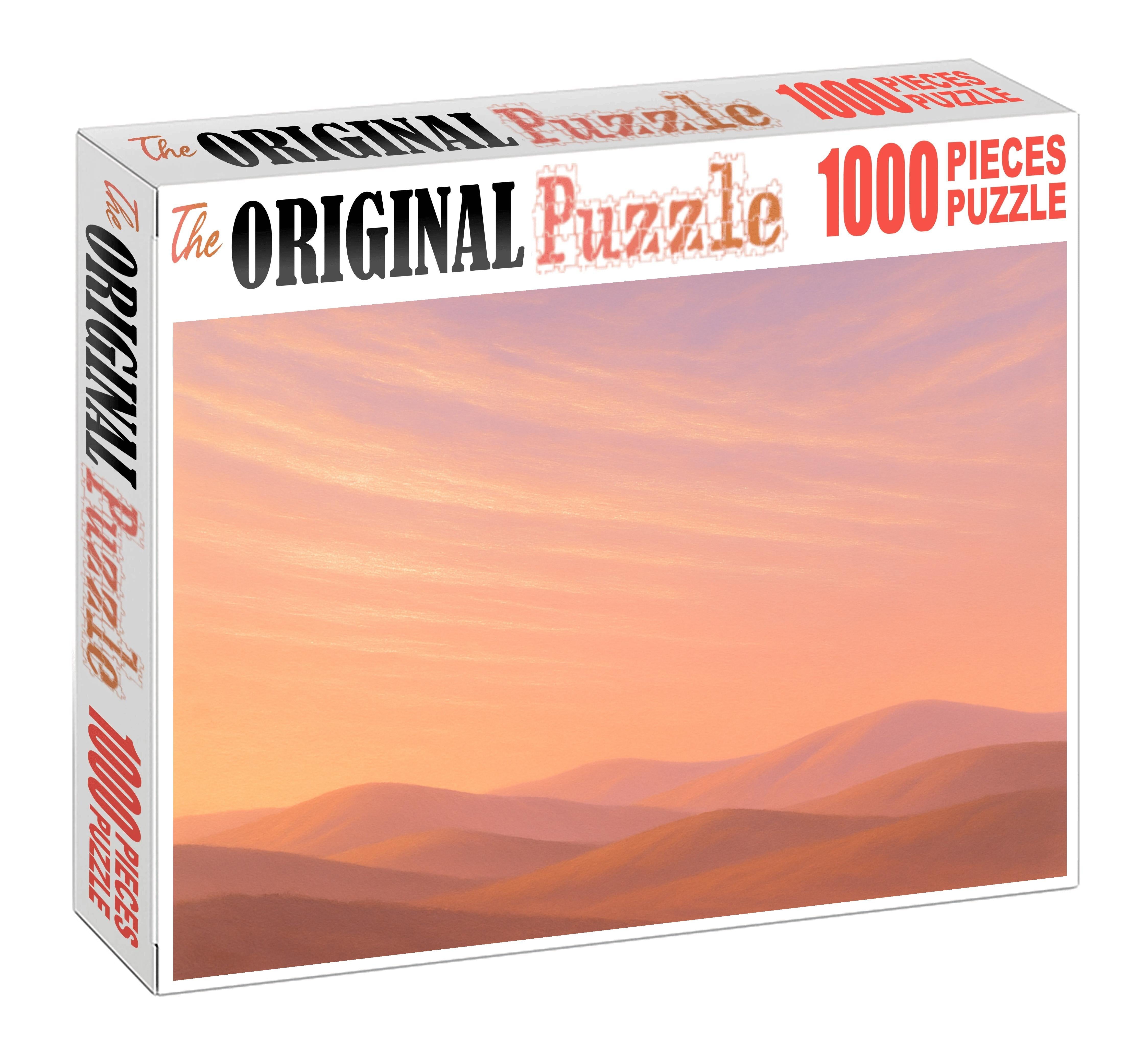 Peach Horizon Cascade 1000 Piece Puzzle
