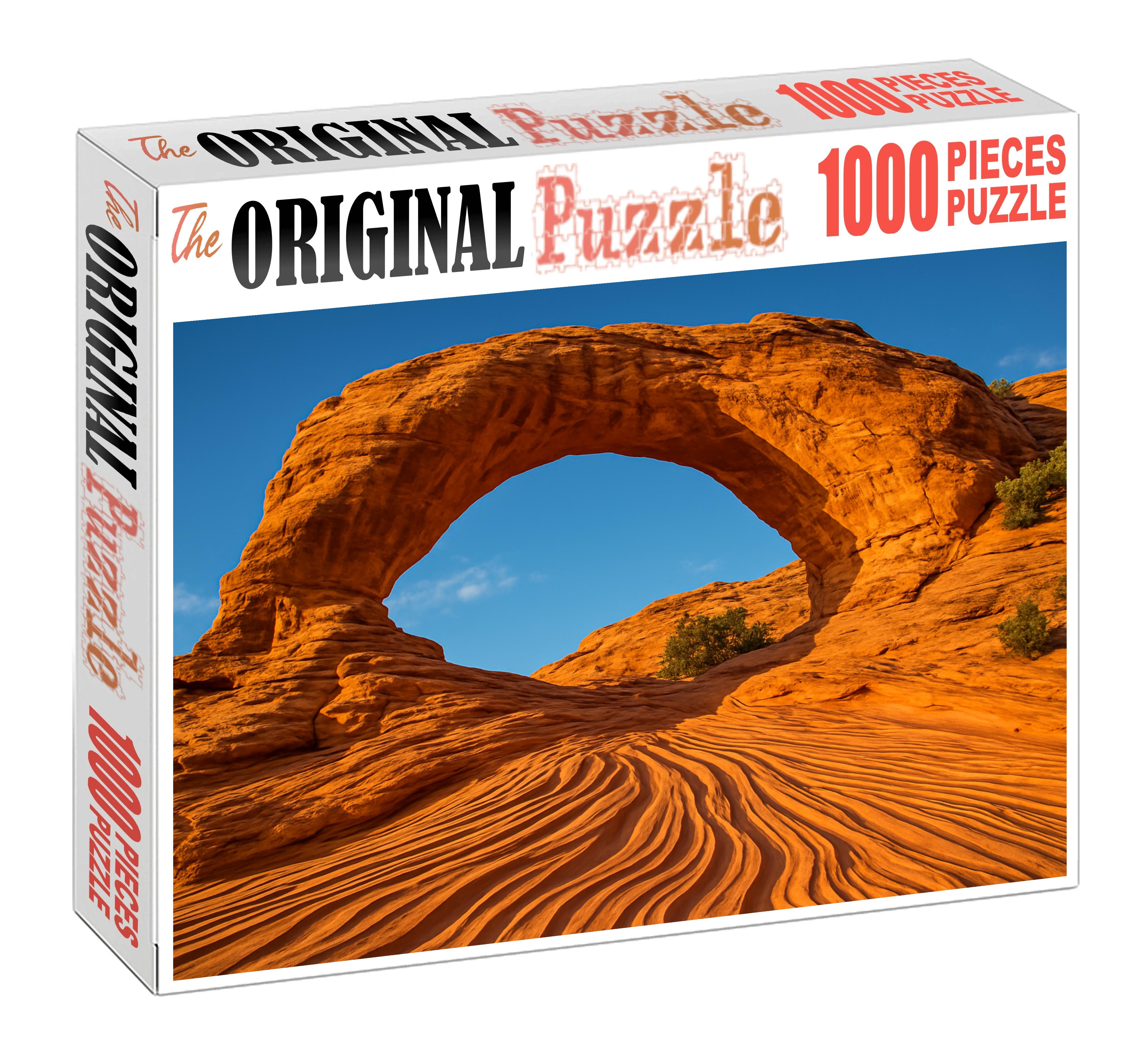 Sunlit Sandstone Arch Puzzle For Kids