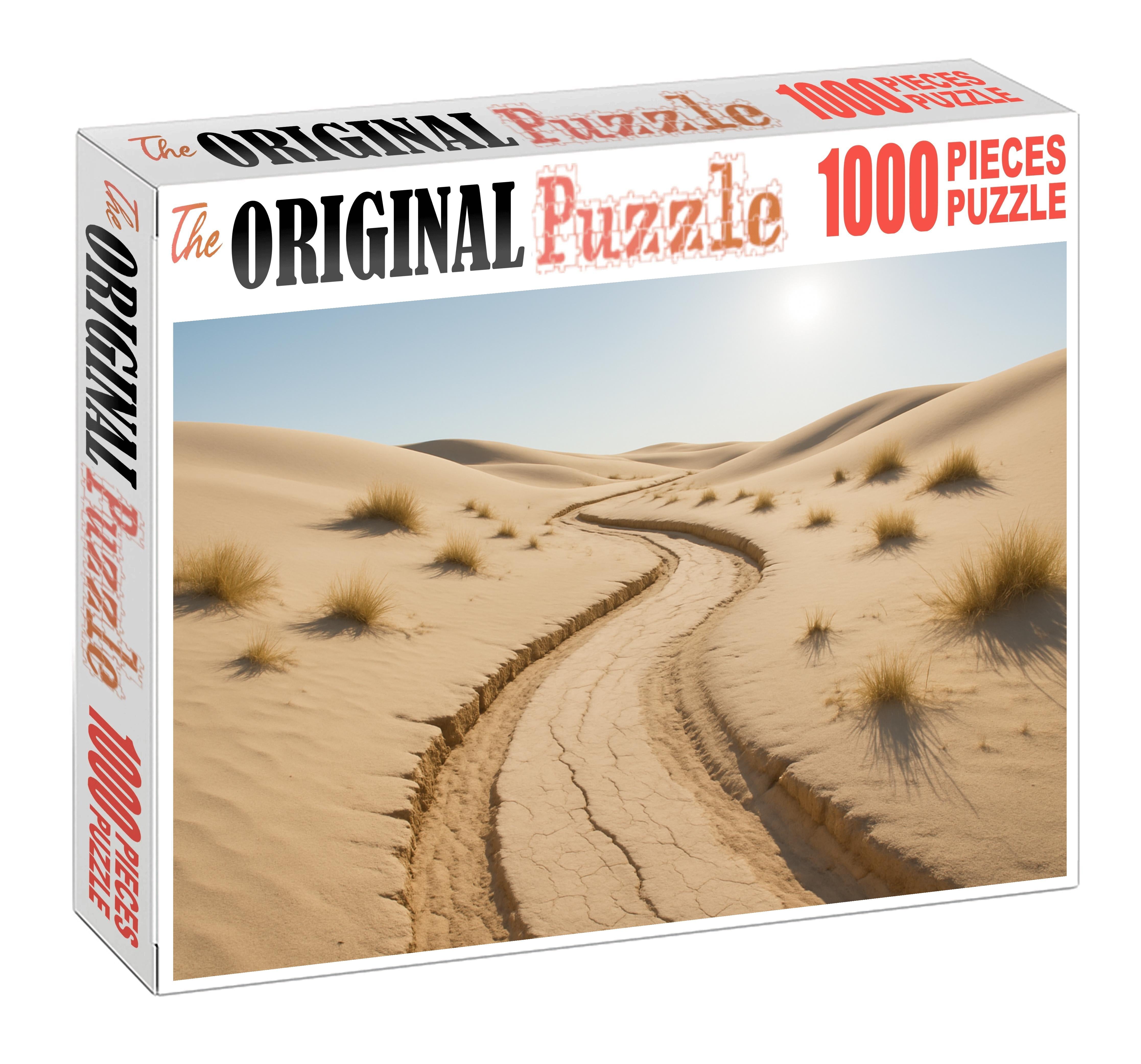 Ephemeral Streambed Sandy Wash Carving Through Golden Plains Puzzle For Kids