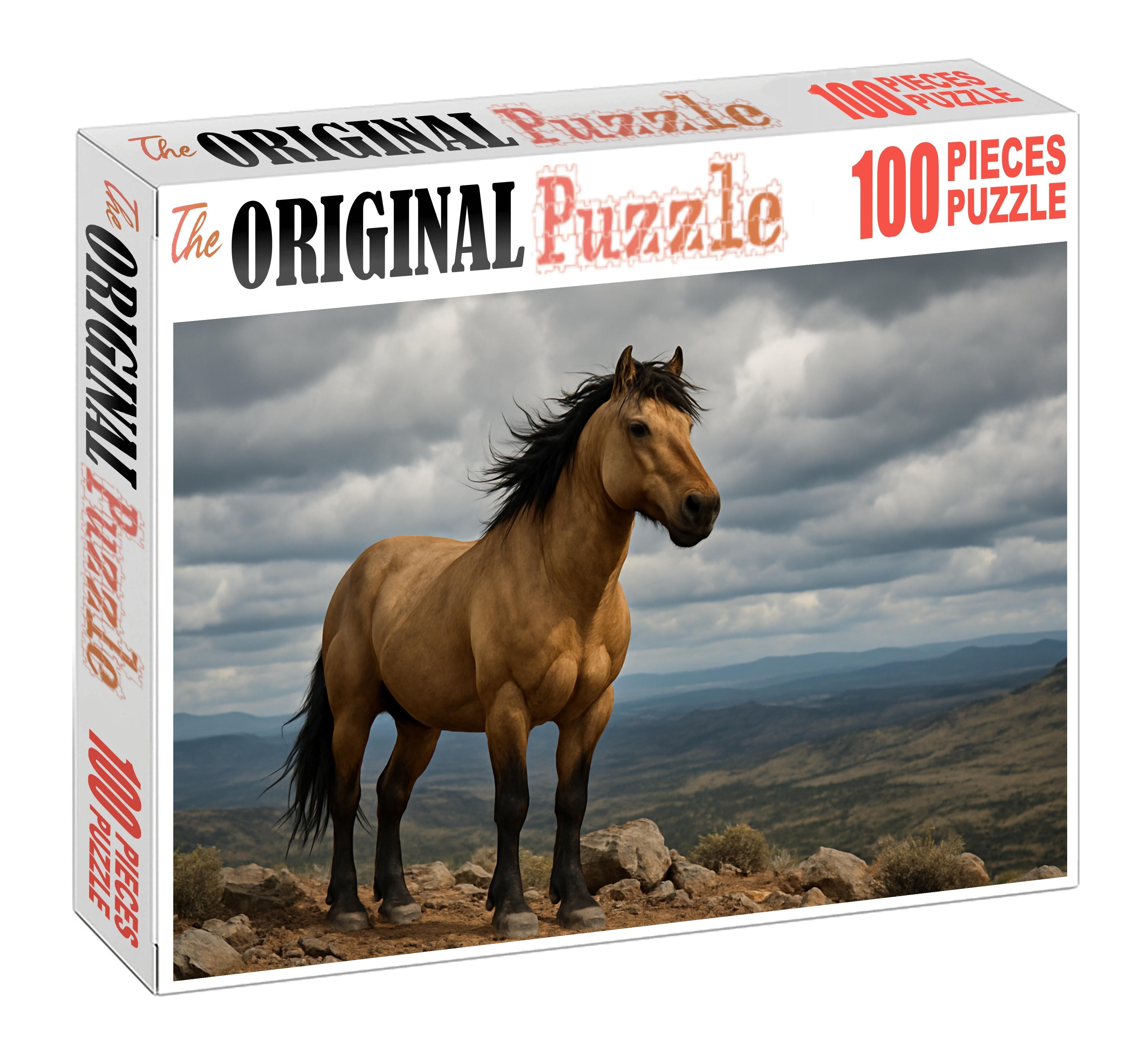 Emerald Vale Mustang Rugged Dun With Surefooted Strength 500 Piece Puzzle