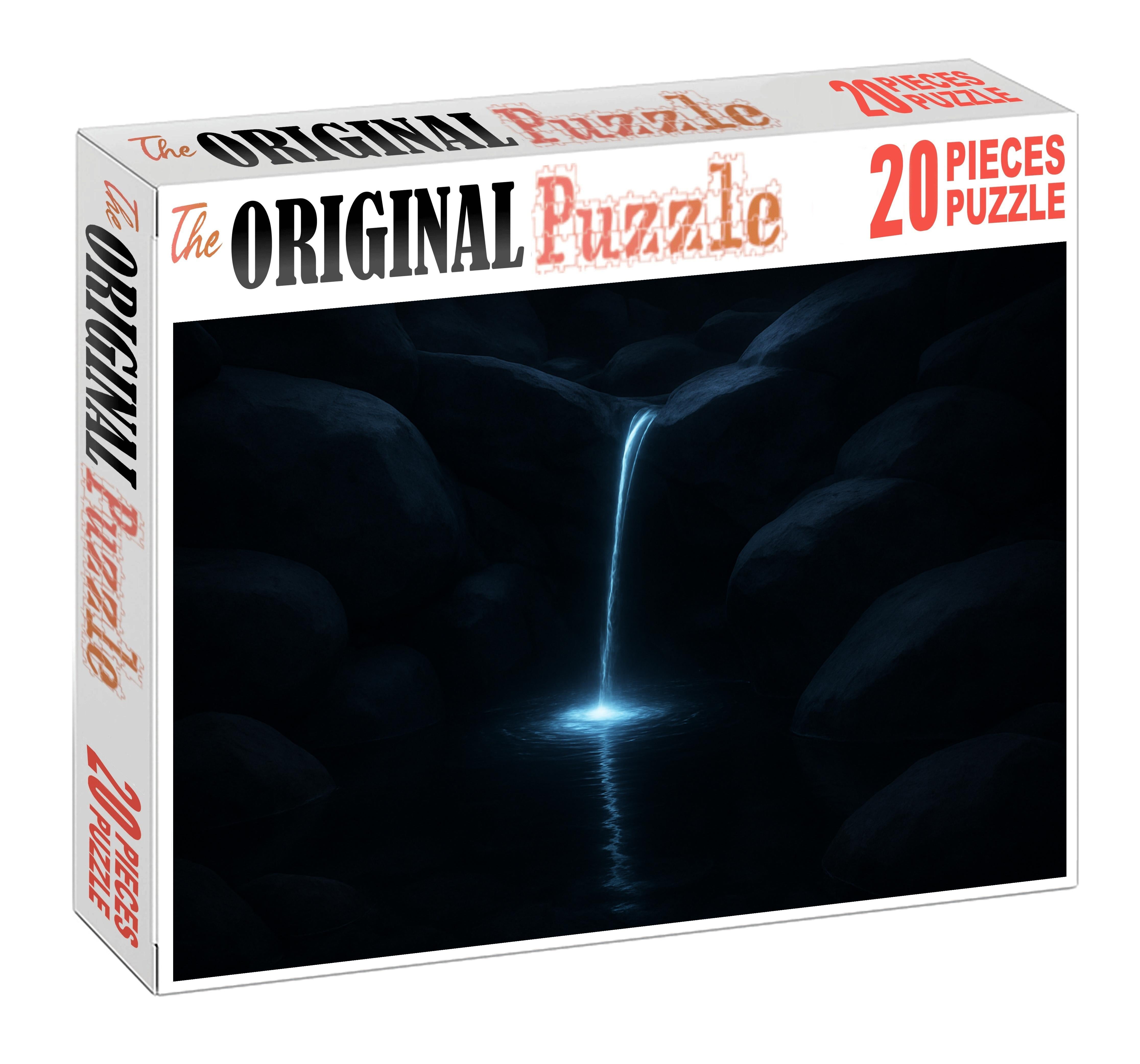 Moonlit Ribbon Plunge Custom Jigsaw Puzzle