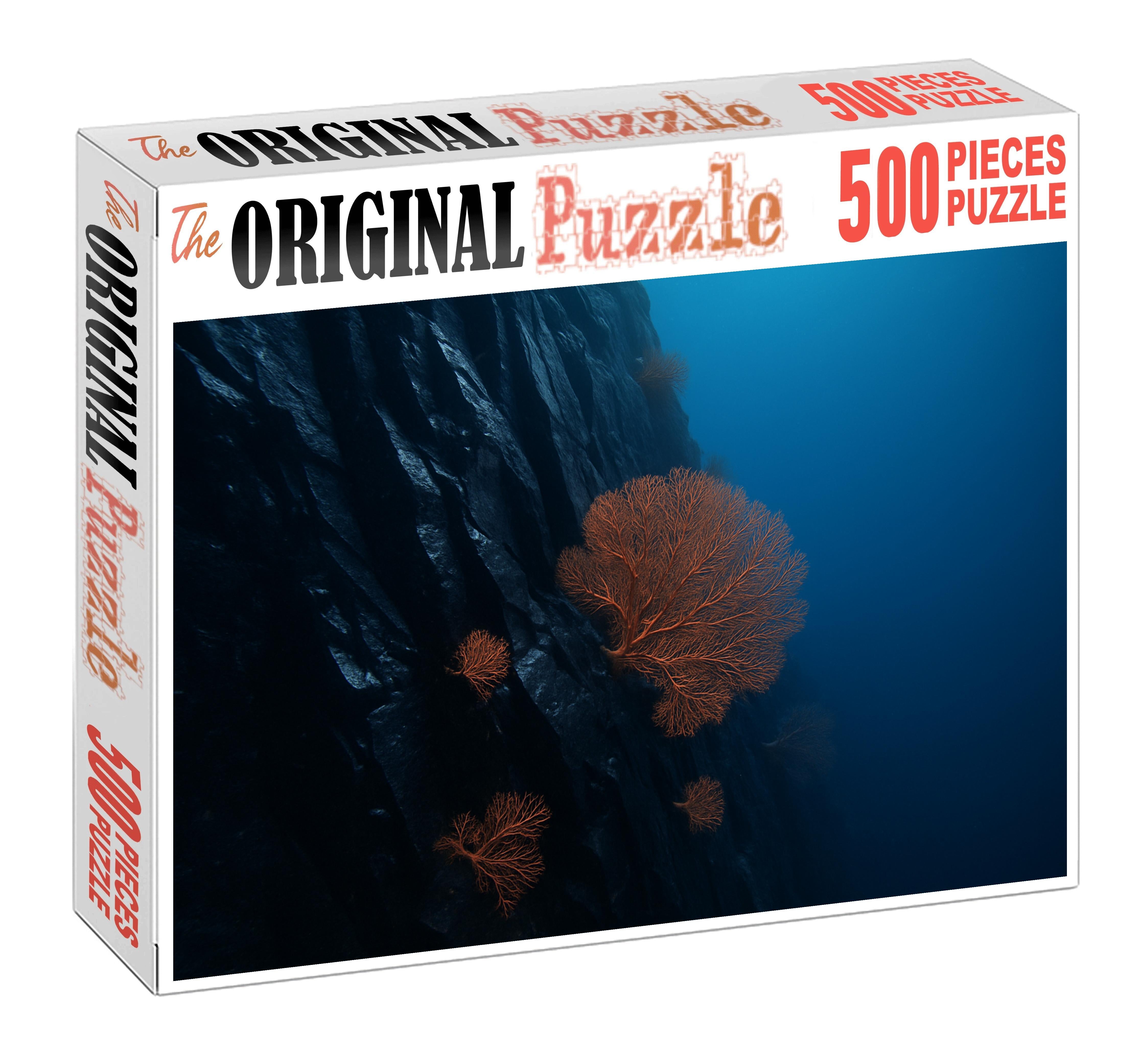 Obsidian Cliff Face Custom Jigsaw Puzzle