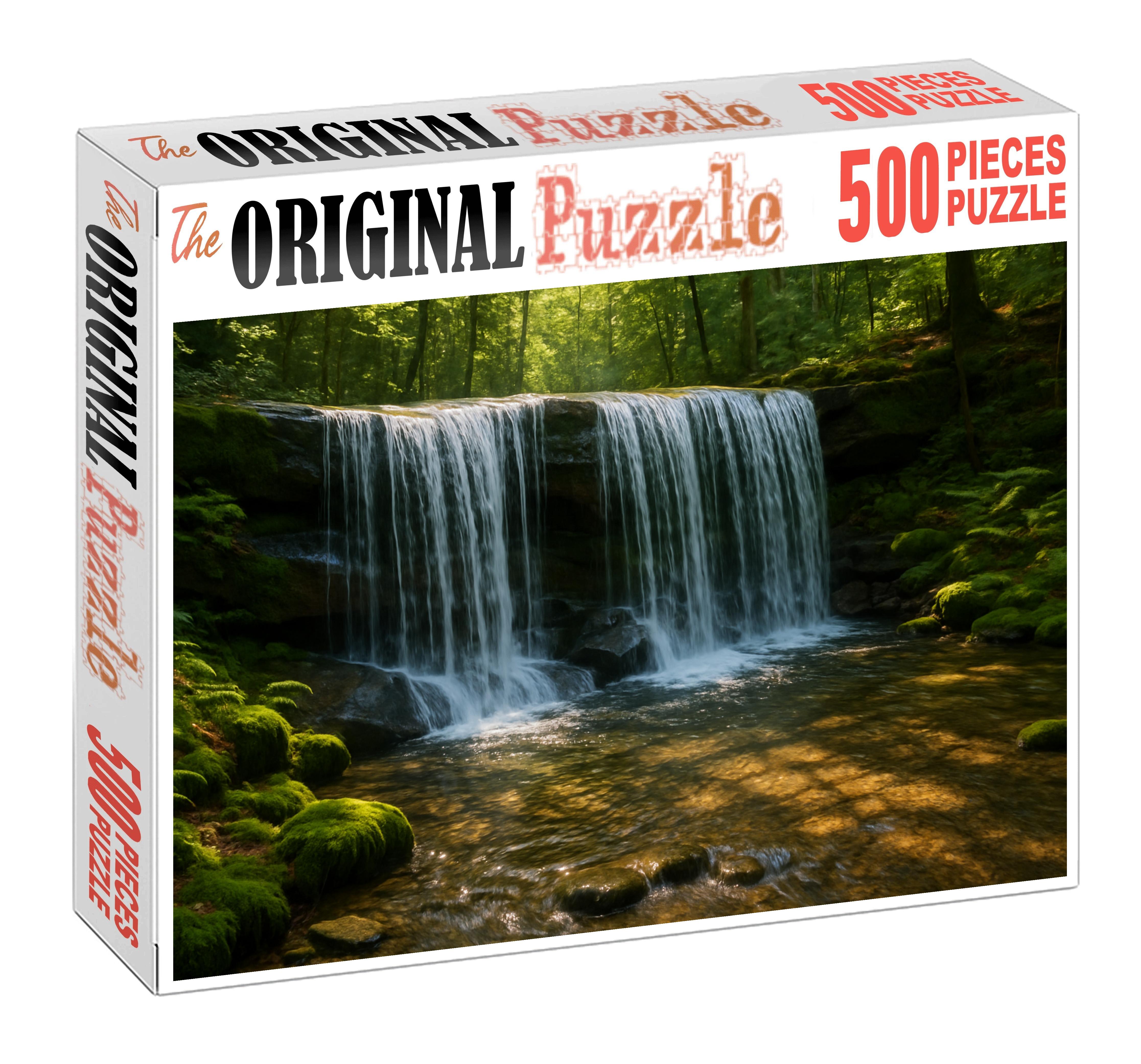 Sunlit Granite Curtain Large Format Puzzle