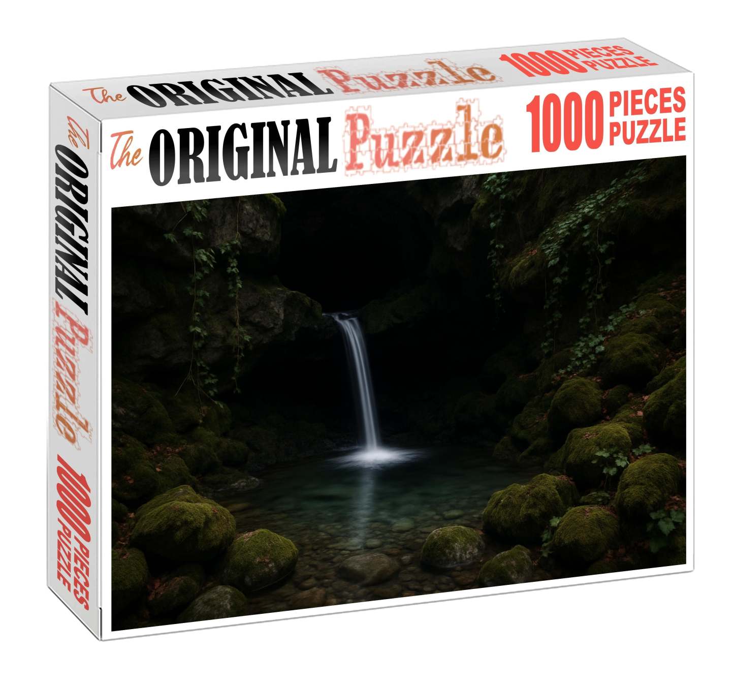 Silver Ribbon Grotto Custom Jigsaw Puzzle